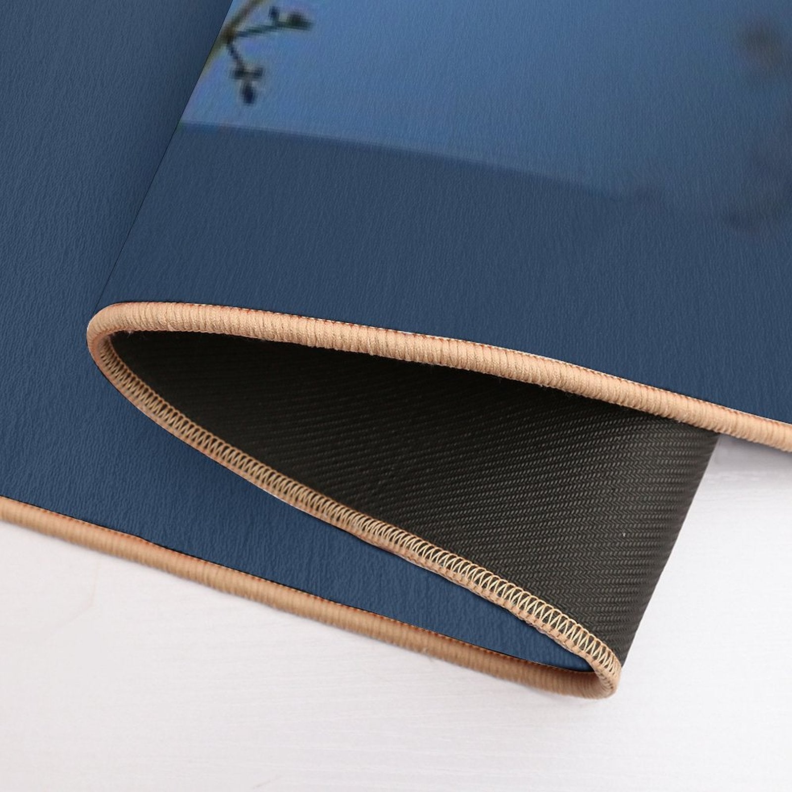 Cattle Egret Stands Gracefully in Field  Toxin-Free Bath Mat