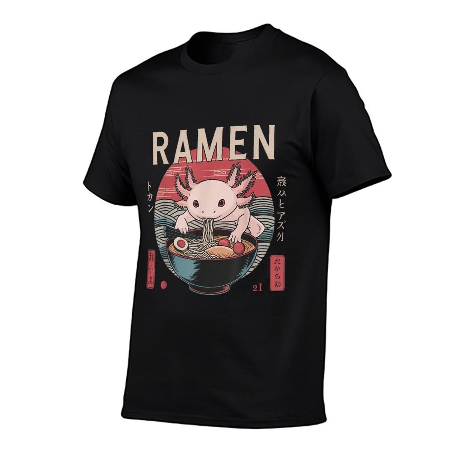 Anime Axolotl Manga Kawaii Otaku Neko Japanese Ramen Axolotl  Odor-resistant T-Shirt