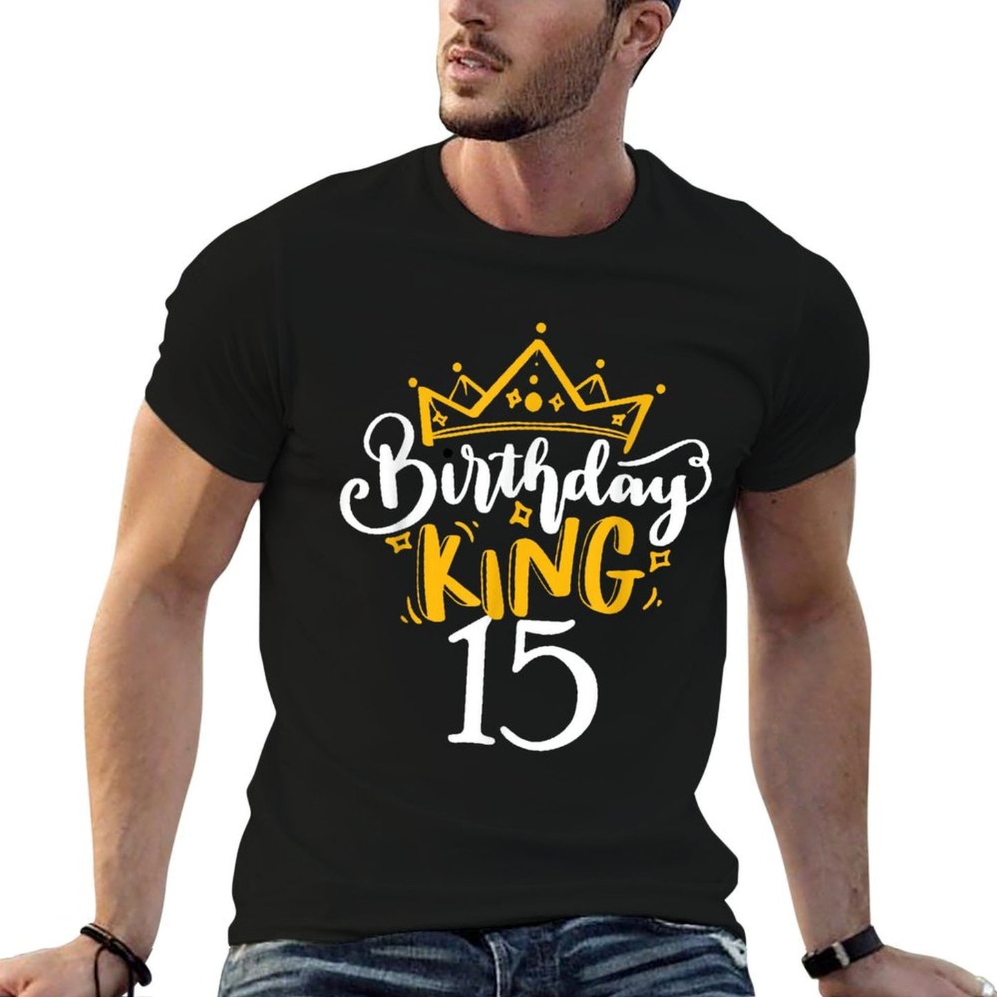 15th Birthday King 15 Years Old Party Ideas For Boys Moisture-wicking T-Shirt