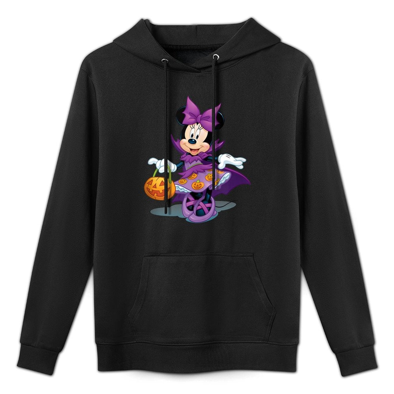 Minnie Mouse - Halloween Trick Or Treat Purple Pumpkin Dress Easy Care Hoodie