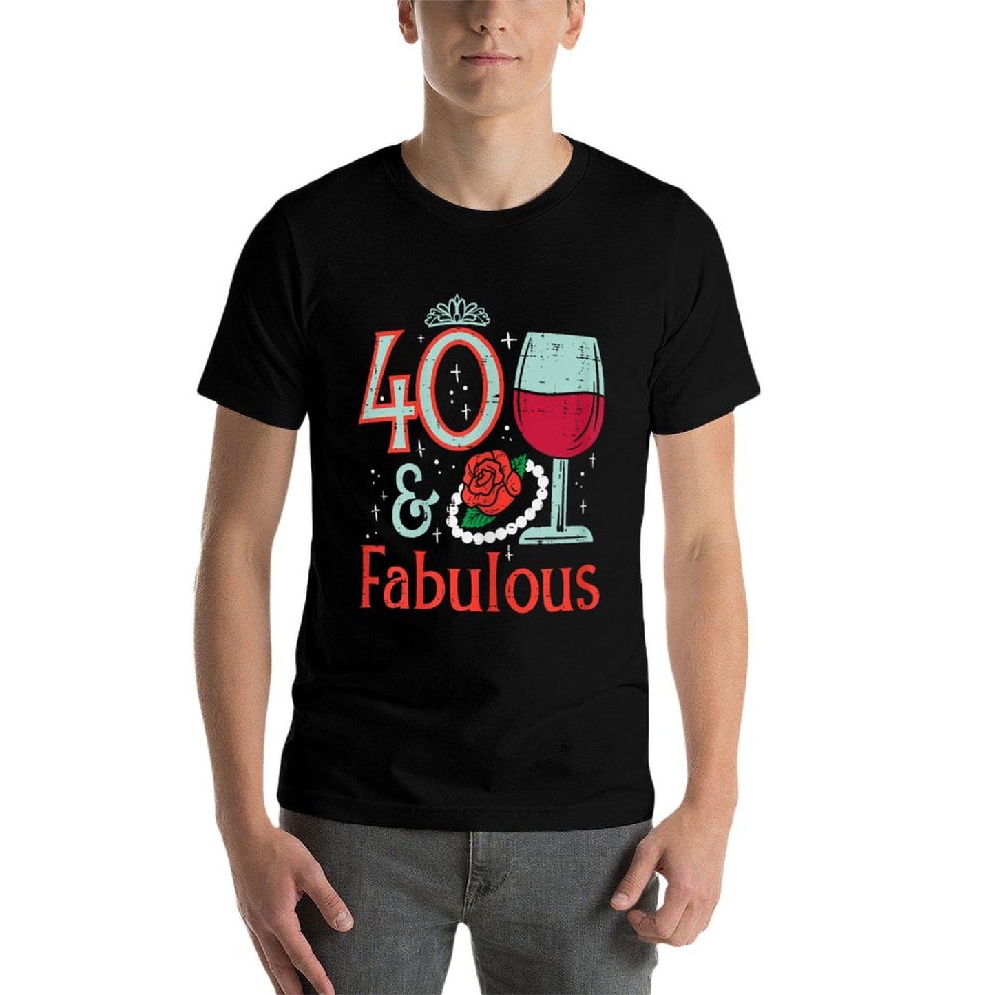 40 & Fabulous Forty 40th Birthday Party 40 Years Bday Women  Classic T-Shirt