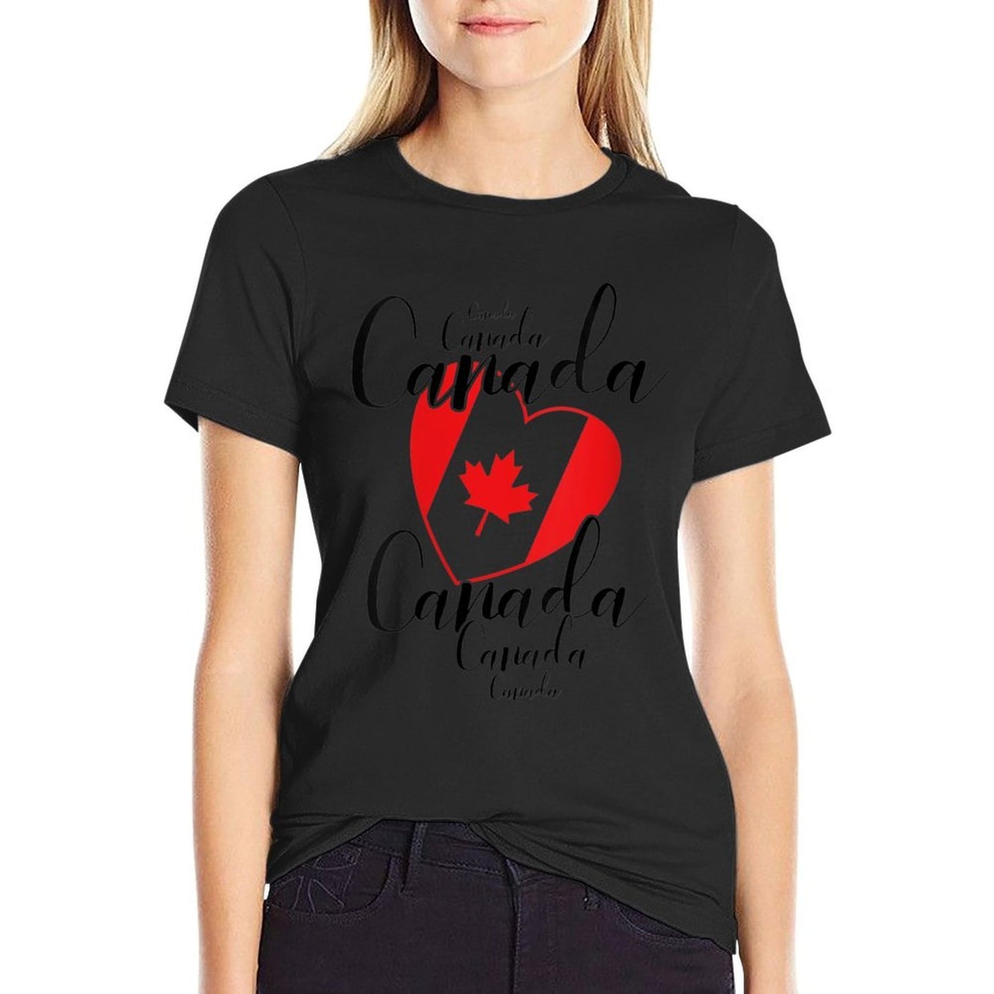Womens Canadian Maple Leaf Canada Gift Durable T-Shirt