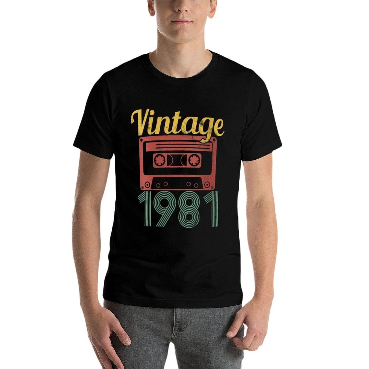 Womens 40th Birthday Gift Retro Cassette 40 Years Vintage 1981 Odor-resistant T-Shirt