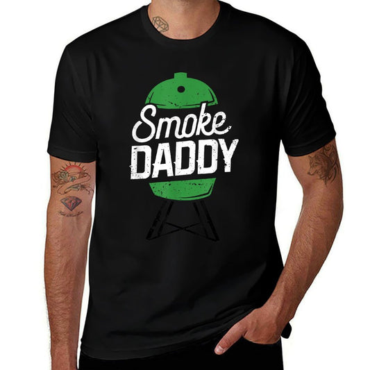 Smoke Daddy Green Egg Pitmaster Dad Tshirt BBQ Grill  Relaxed-fit T-Shirt