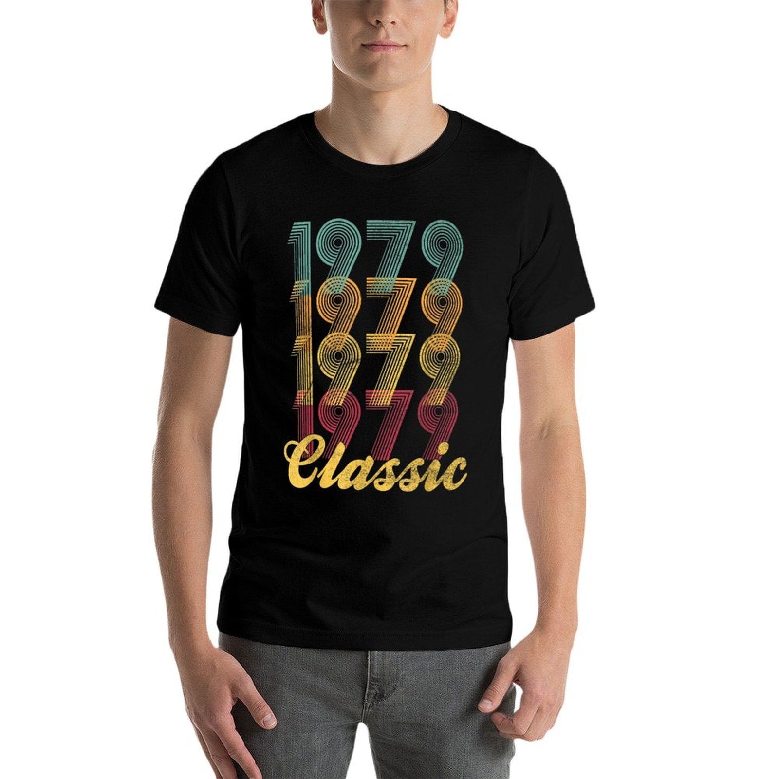 40th Birthday Gifts 1979 40 Years Old Funny Mens Women Retro  Polyester Blend T-Shirt