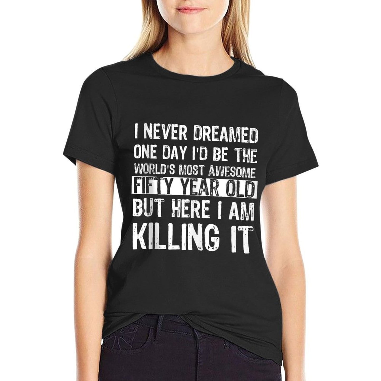 World's Most Awesome Fifty Year Old Funny 50th Birthday Eco-friendly Material T-Shirt