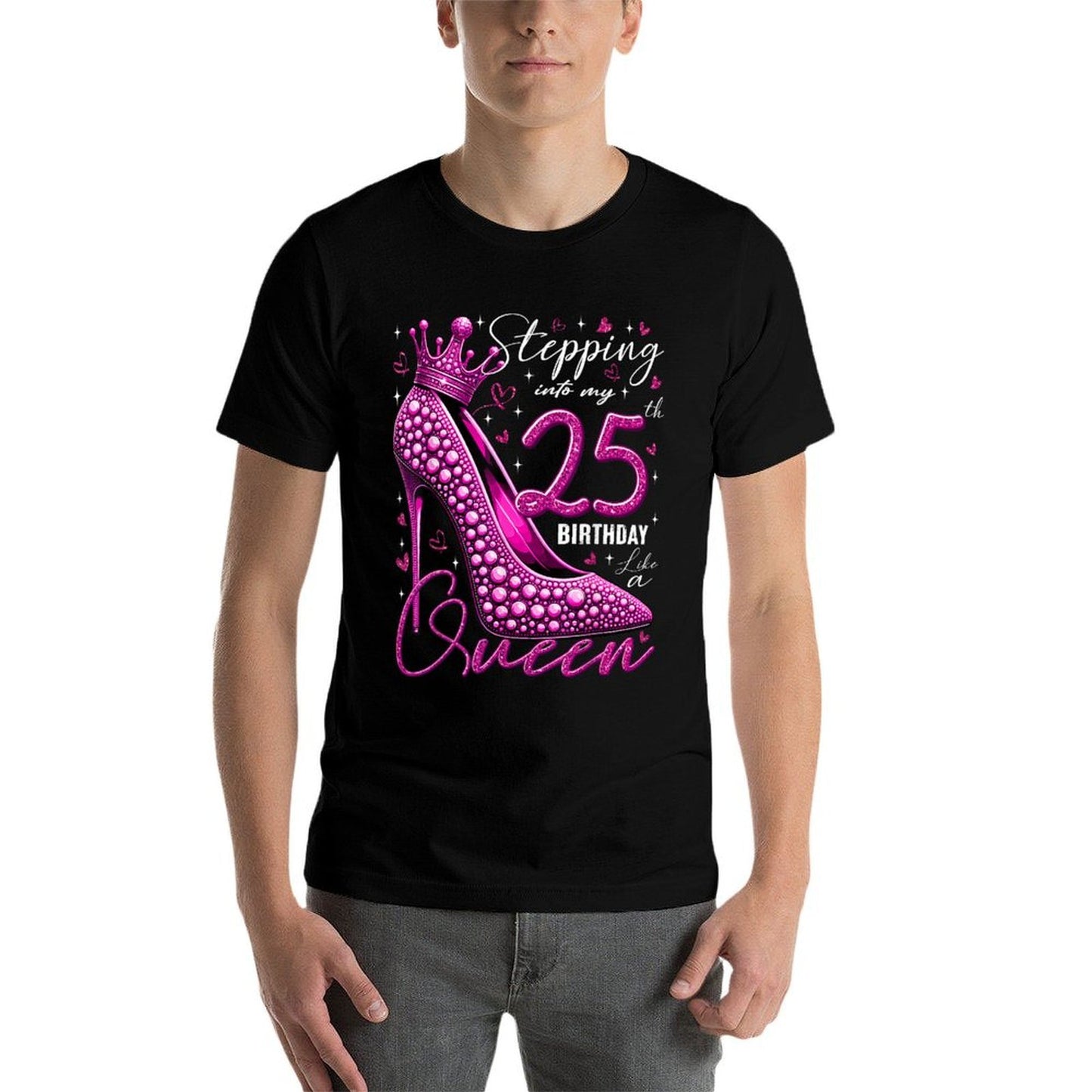 25 Year Old Gifts High Heels Stepping Into My 25th Birthday Lightweight T-Shirt