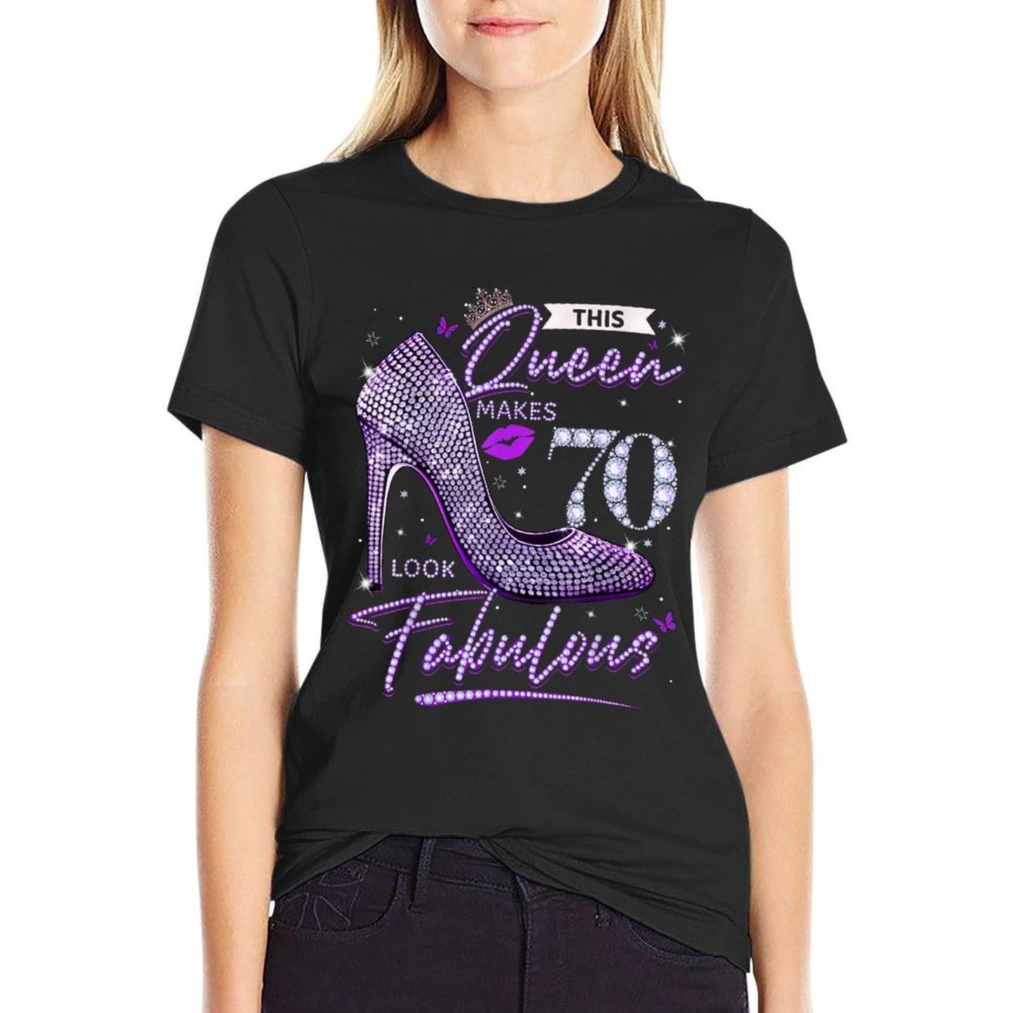This Queen Makes 70 Looks Fabulous 70th Birthday Women  Classic T-Shirt