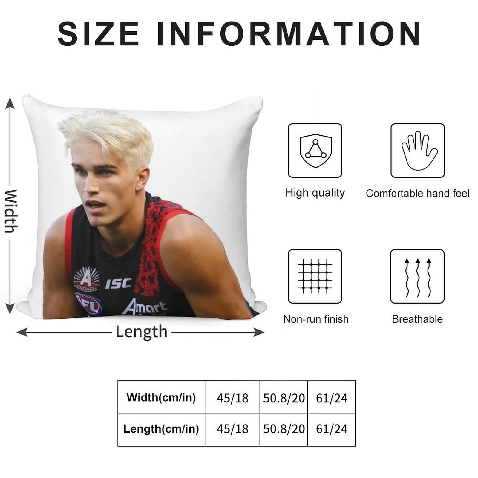 Matt Guelfi Soft Short Plush Fabric Throw Pillow