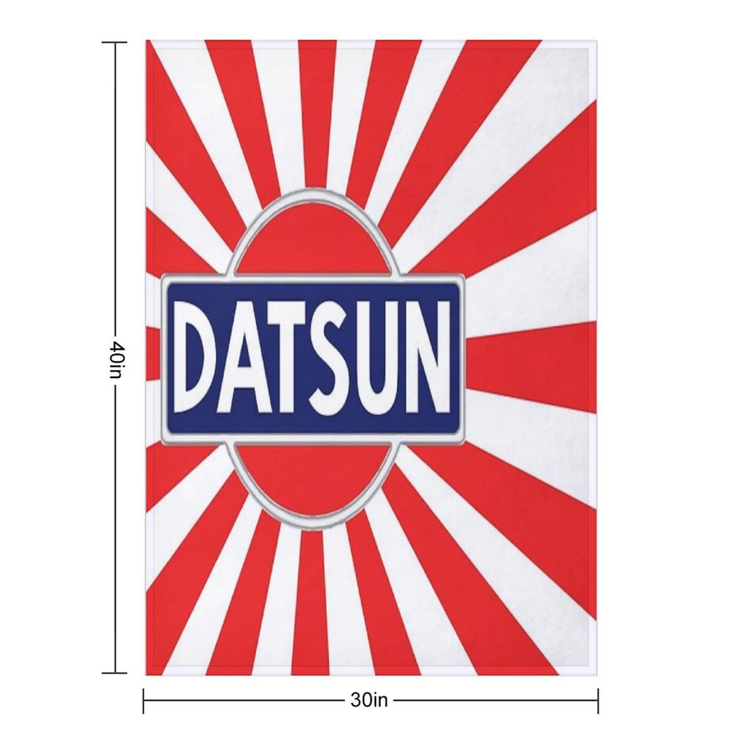 Vintage Datsun Sun-ray Eco-conscious Throw Blanket