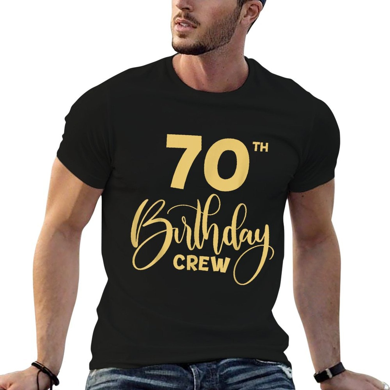 70th Birthday Crew for Gifts Birthday Party Group Family  Graphic-printed T-Shirt