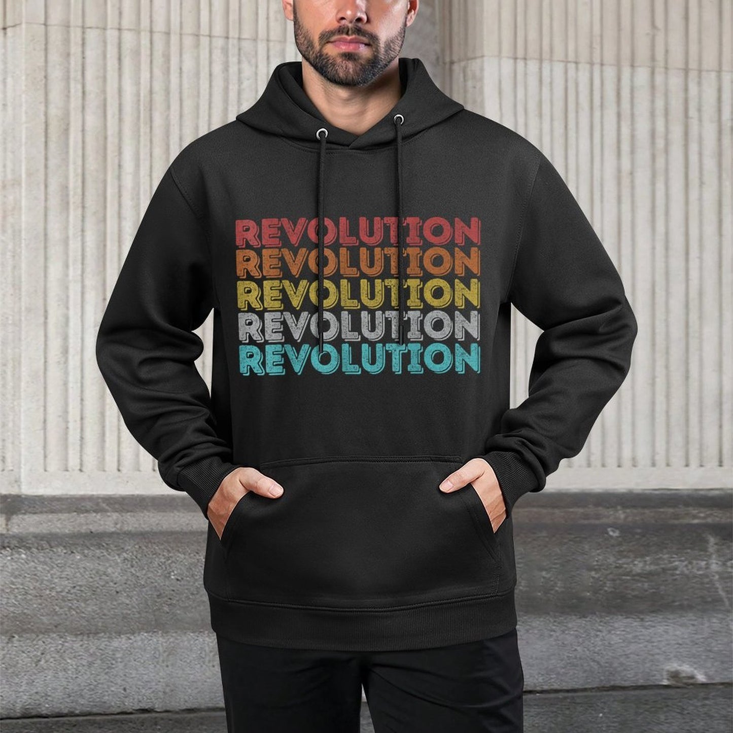 Vintage Retro Revolution Versatile Streetwear Hoodie