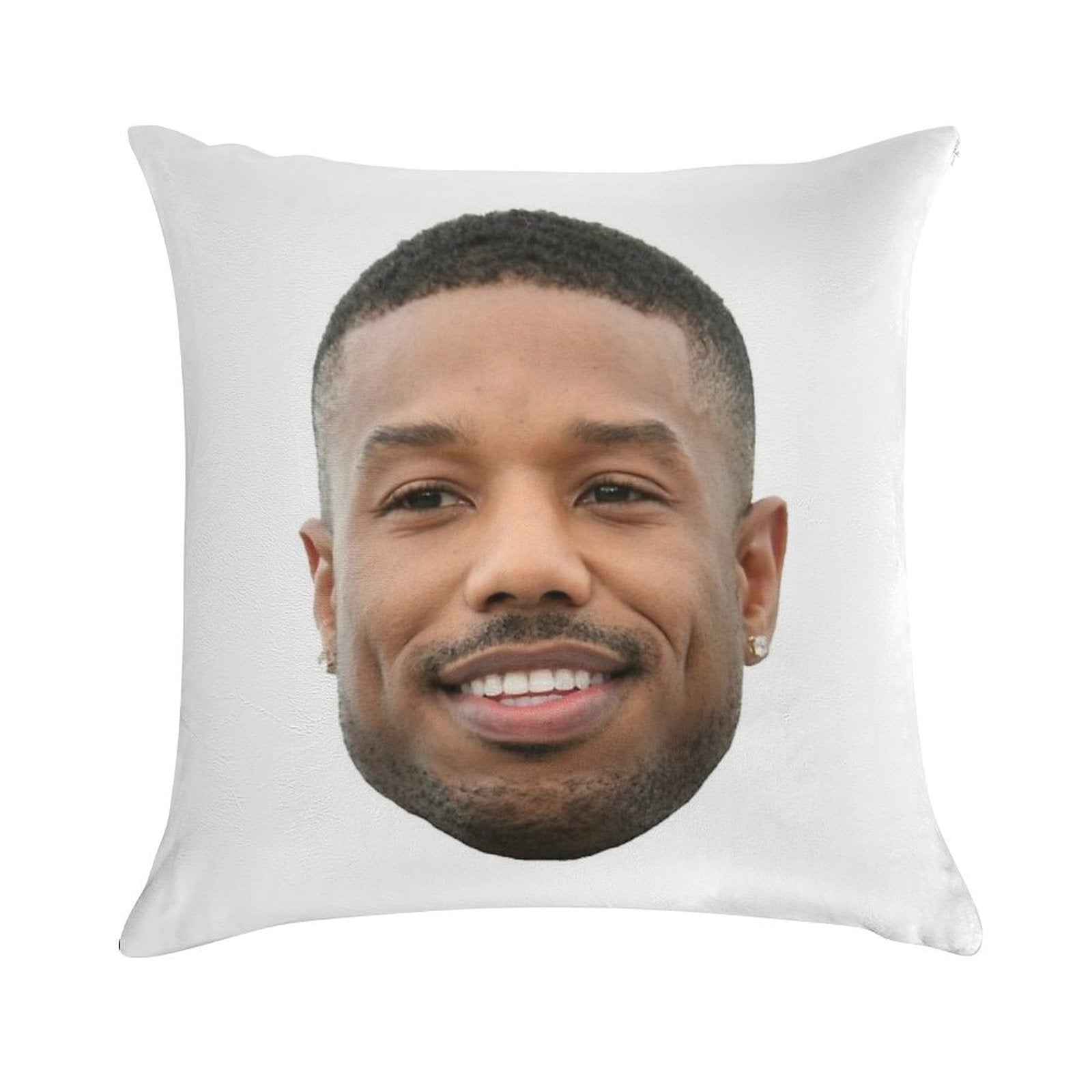 Michael B Jordan Heads Soft Style Accent Throw Pillow