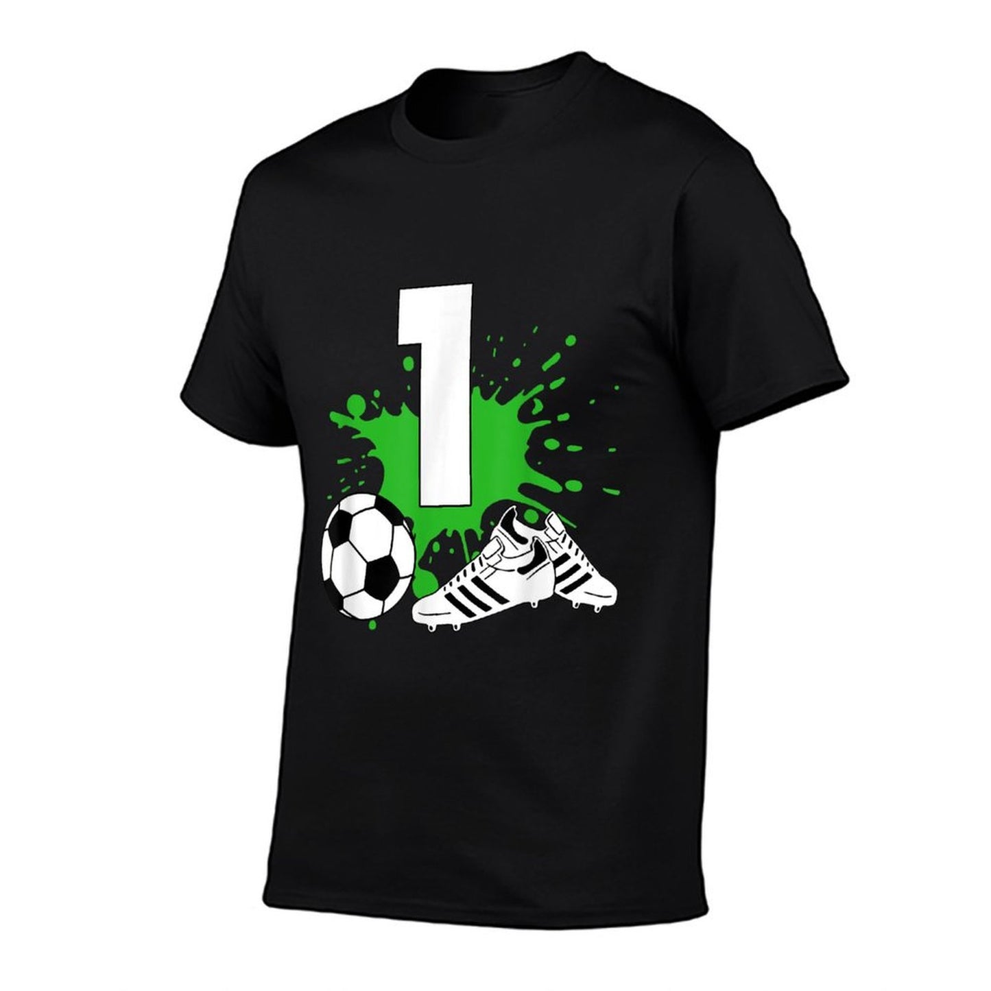 1 Year Old Birthday Boy Soccer Football Player 1st B-Day Age Affordable Price T-Shirt