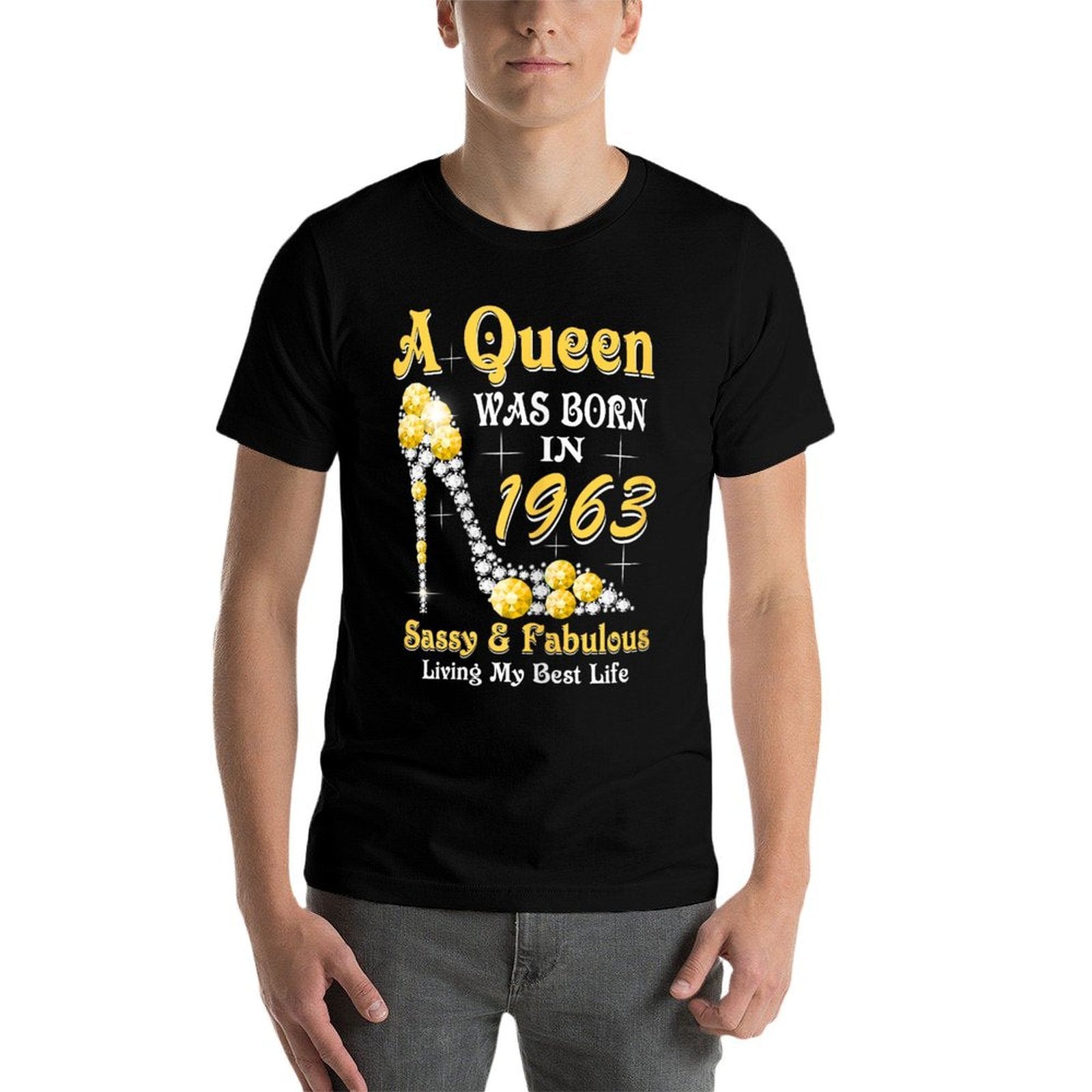 A Queen Was Born In 1963 Sassy & Fabulous 60th Birthday  Lightweight T-Shirt