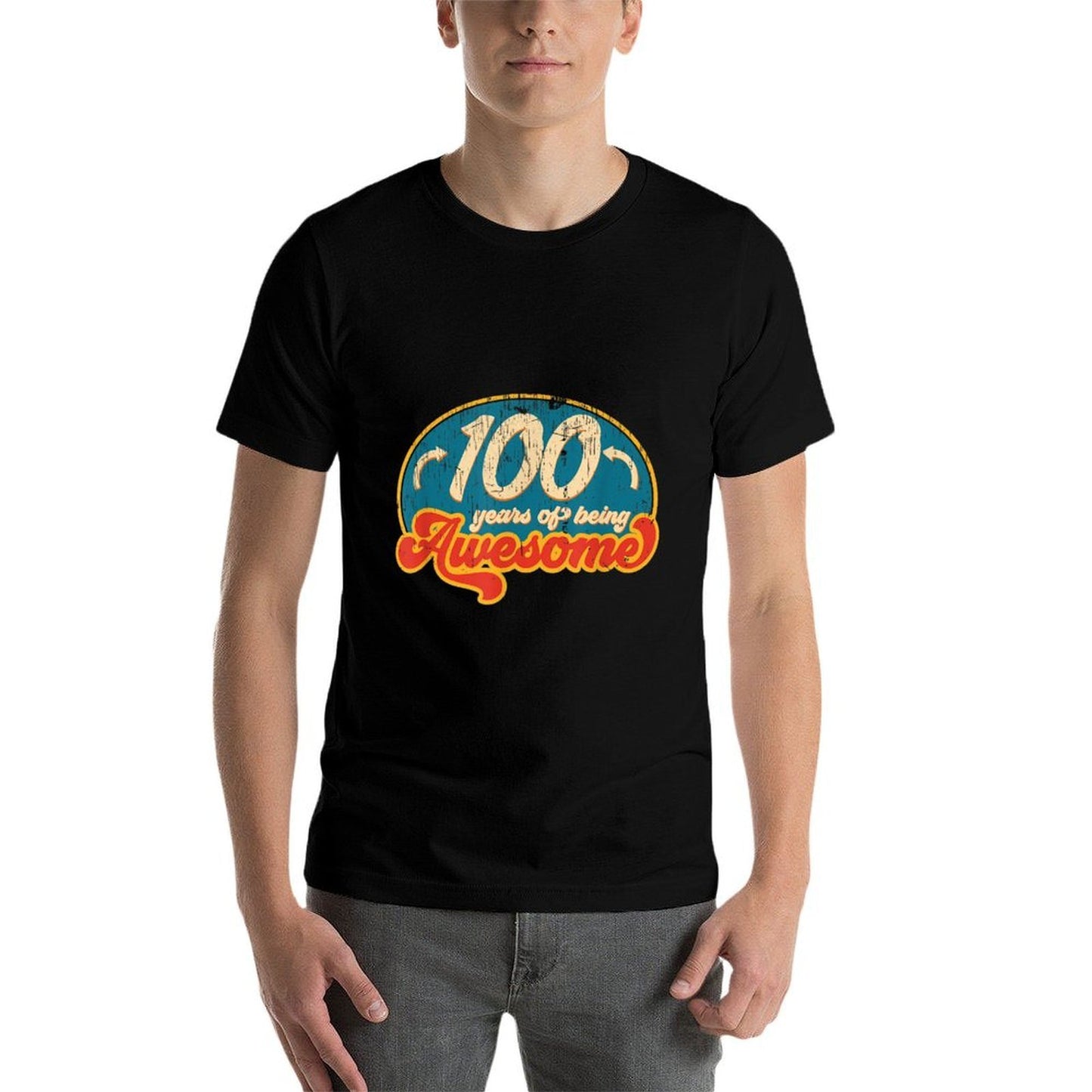 100 Year Old Gifts Retro Vintage 100th Birthday Polyester Blend T-Shirt