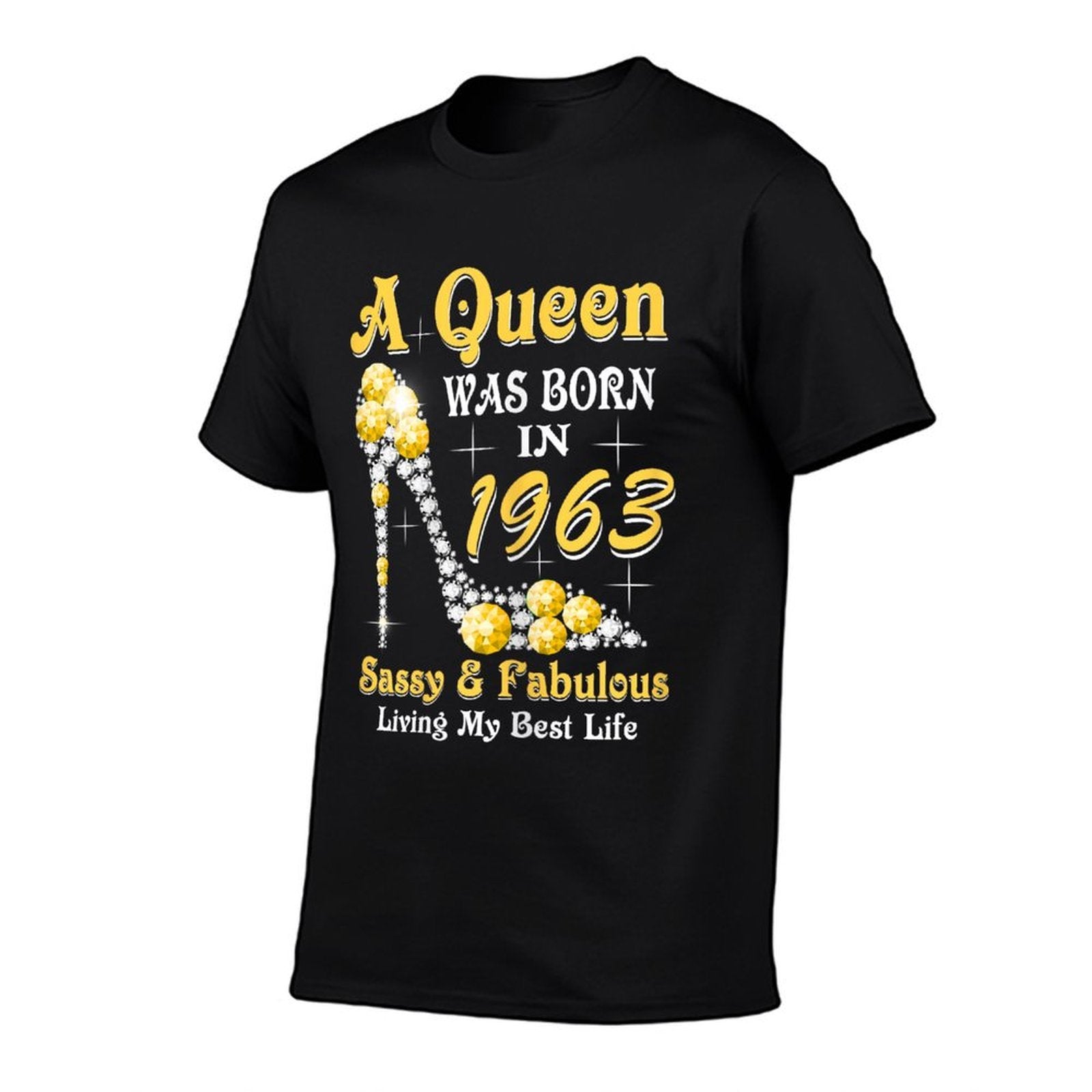 A Queen Was Born In 1963 Sassy & Fabulous 60th Birthday  Lightweight T-Shirt