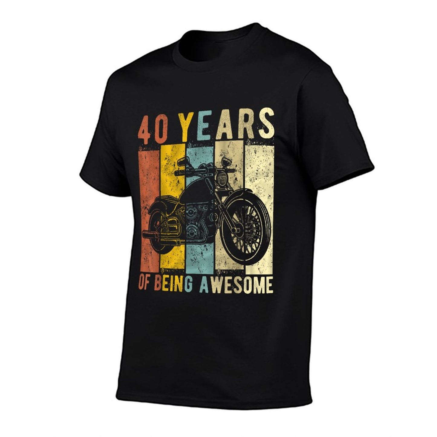40 Year Old Motorcycle Birthday Vintage Retro 40th Birthday  Graphic-printed T-Shirt