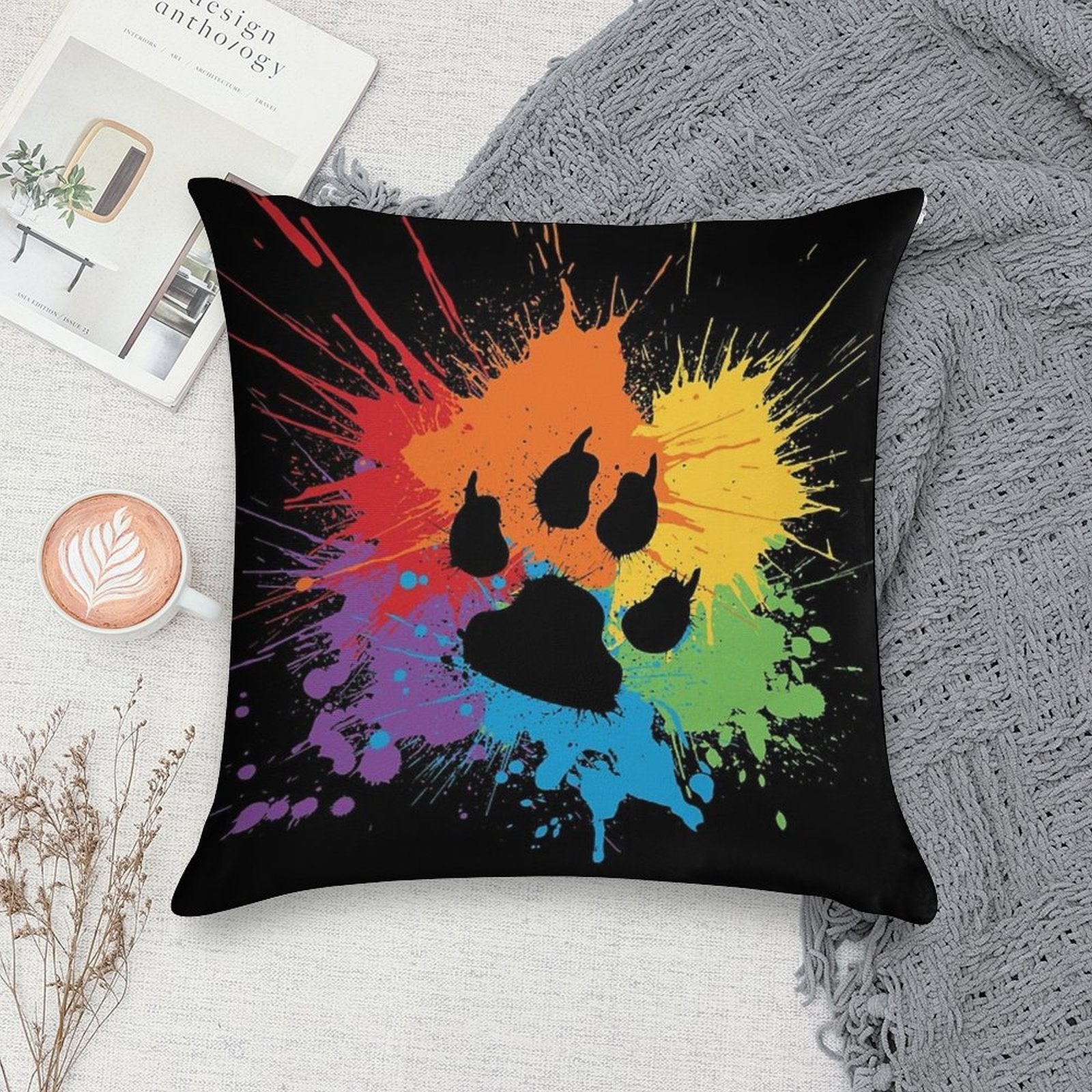 Paw Pride Dark 2019 Soft Durable Construction Throw Pillow