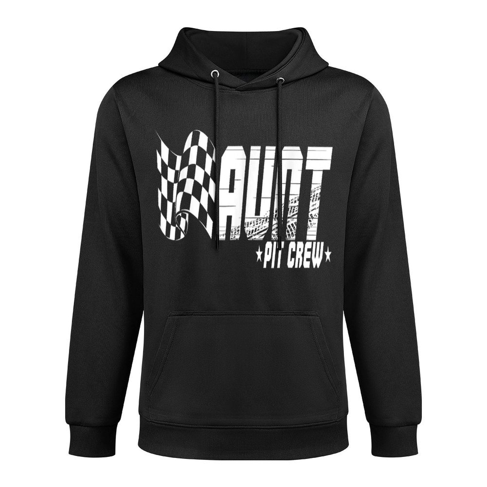 Aunt Pit Crew Race Car Birthday Family Racing Cotton-Polyester Blend Hoodie