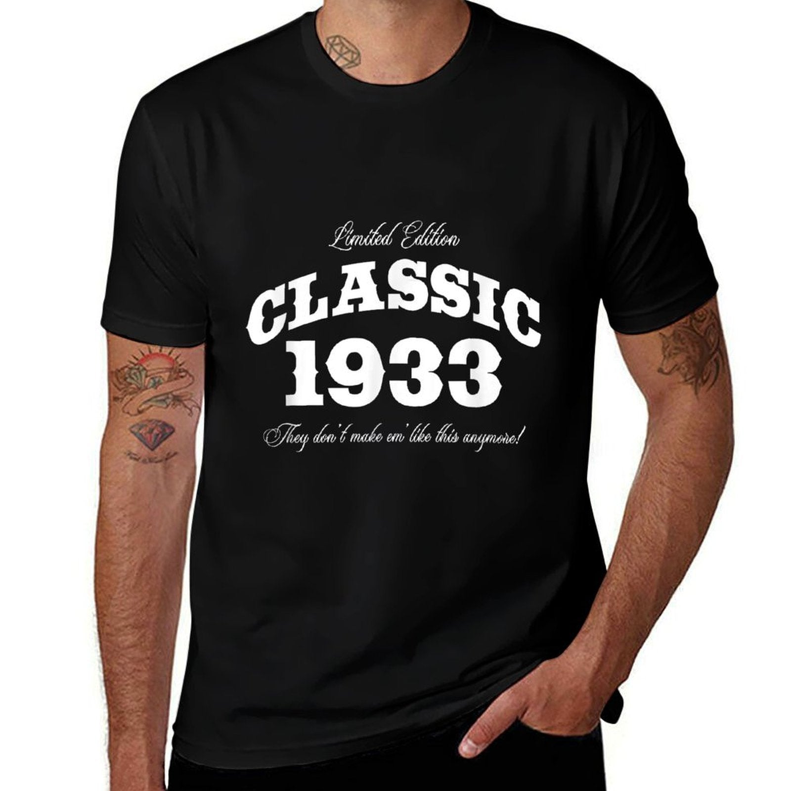 92 Year Old Vintage Classic Car 1933 92nd Birthday  Classic T-Shirt