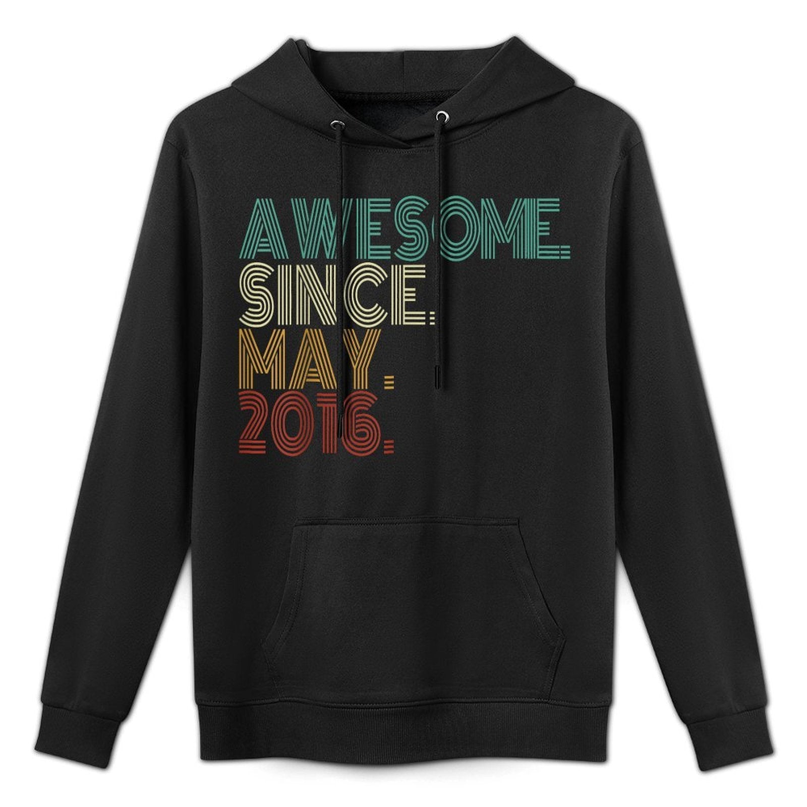 9 Years Old Awesome Since May 2016 9th Birthday Customizable Surface Hoodie