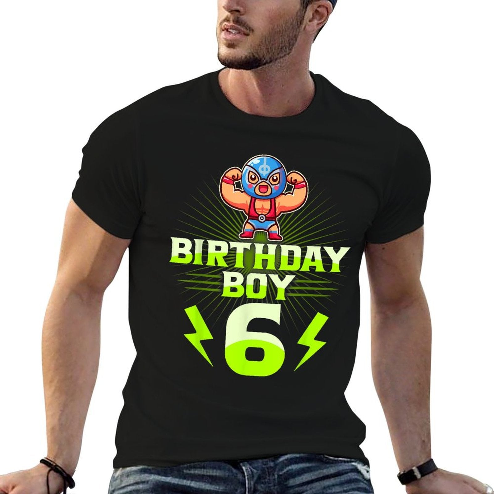 6th Birthday Boy 6th Year Old Wrestling Wrestle  Breathable T-Shirt