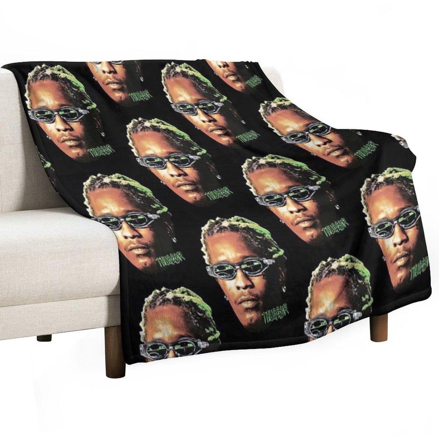Young Thug Rapper Vintage Quick-dry Throw Blanket