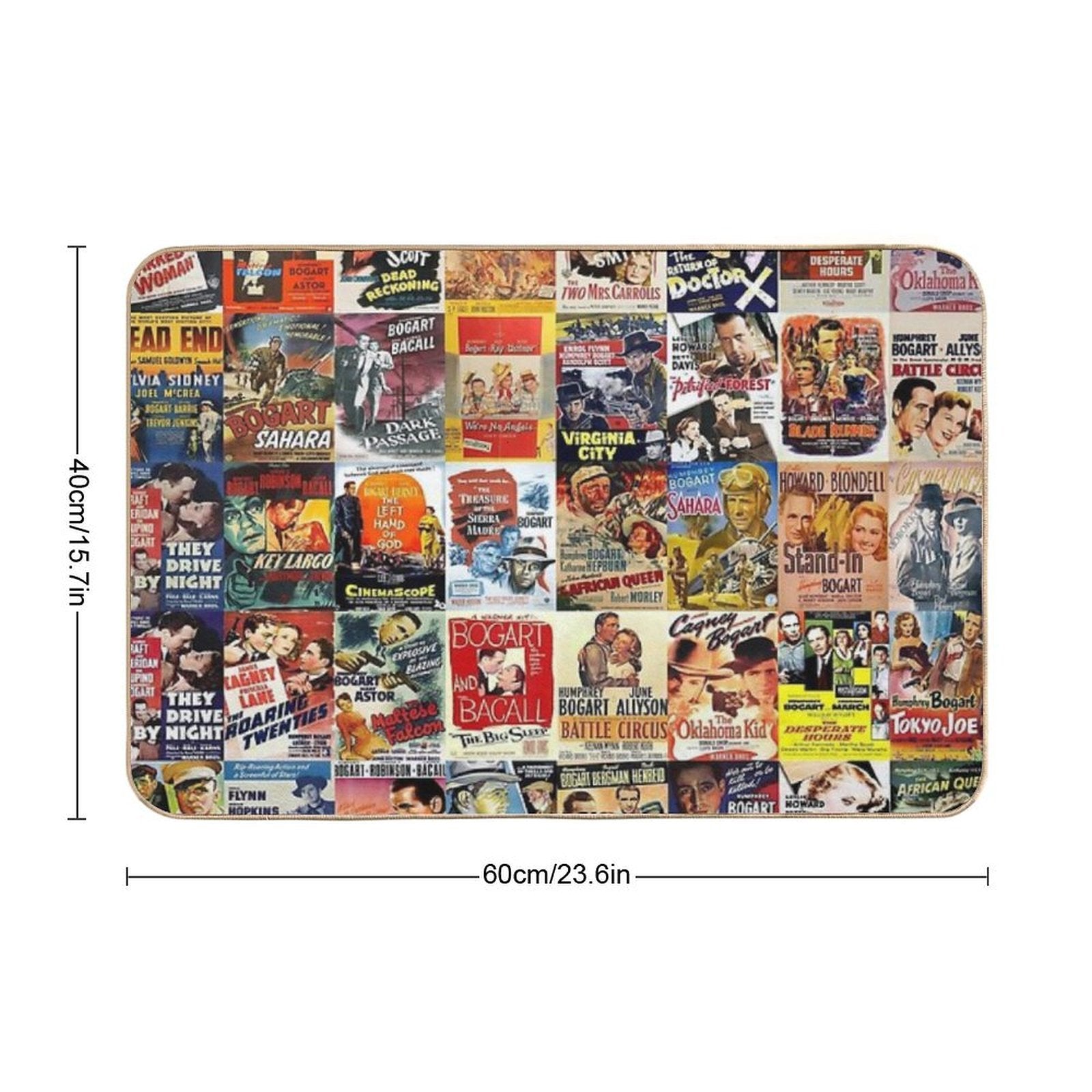 Humphrey Bogart Movie Posters  Non-Slip Bath Mat