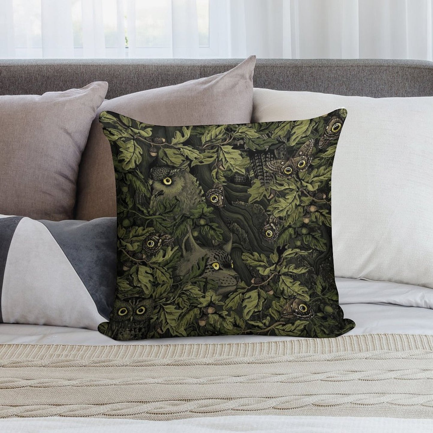 Fit In (olive Green) Soft Ultra-Soft Texture Throw Pillow