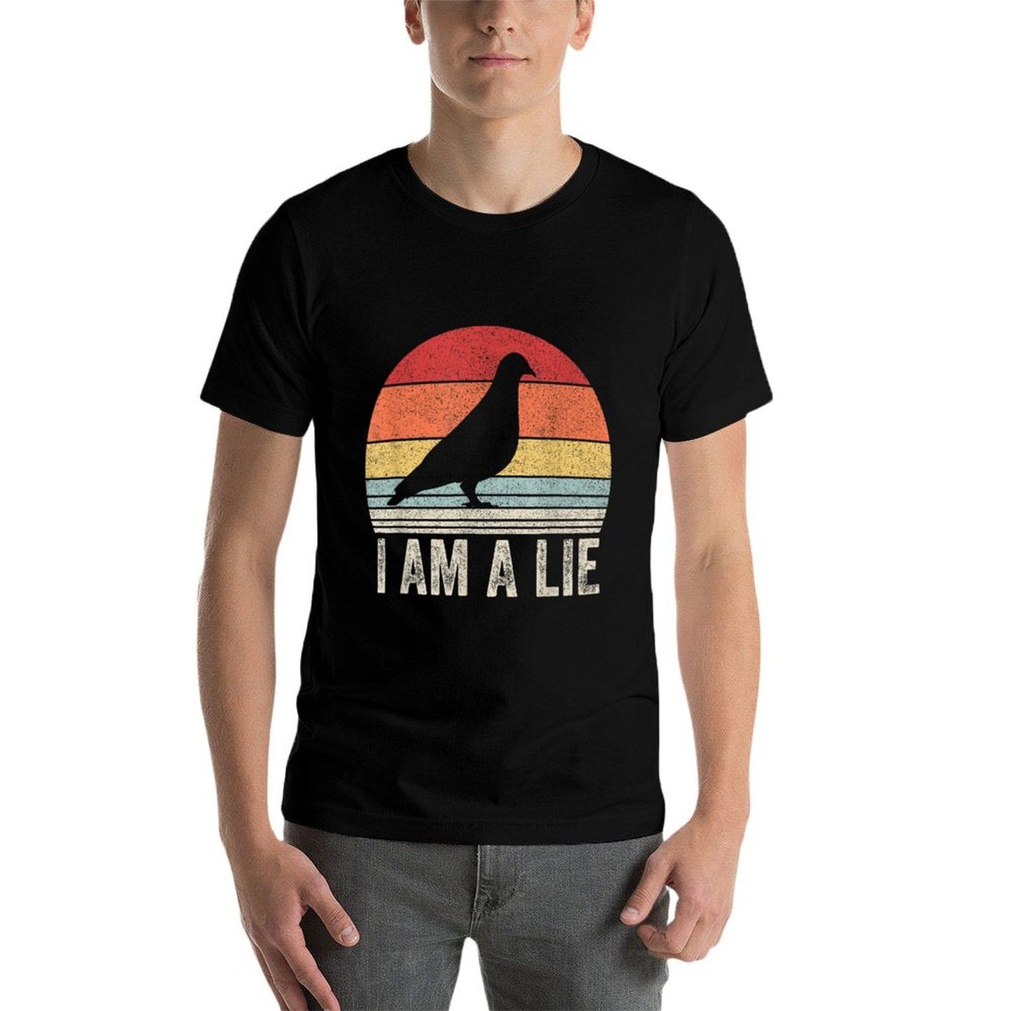 Vintage Retro I Am A Lie Bird Arent Real Slim-fit Cut T-Shirt