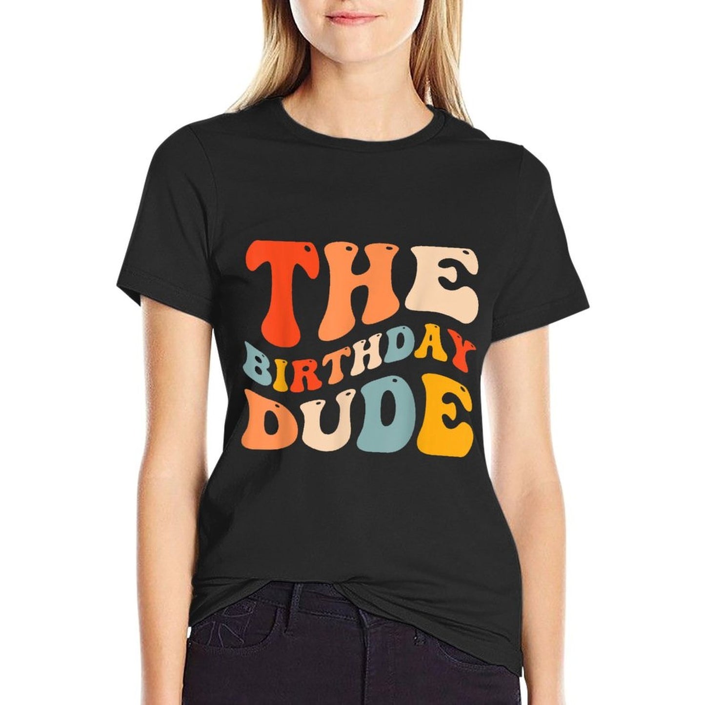 The Birthday Dude Boy Party Celebration Summer-ready Fabric T-Shirt