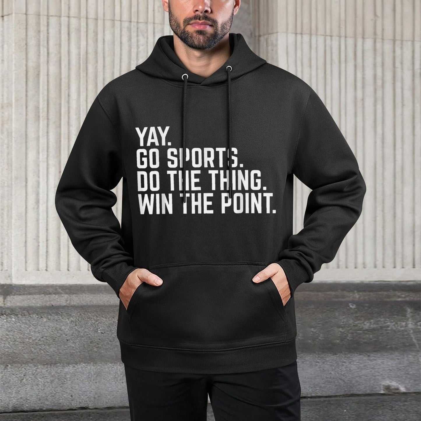Go Sports Do The Thing Win The Points Team Fans Crew Customizable Surface Hoodie