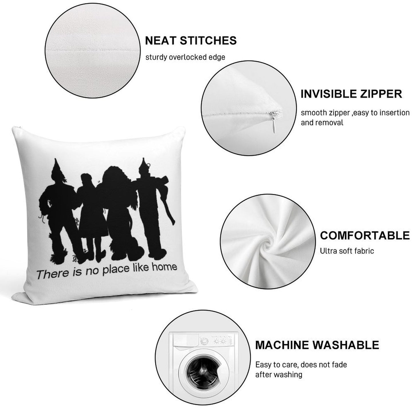 The Wizard of Oz Soft Ultra-Soft Texture Throw Pillow