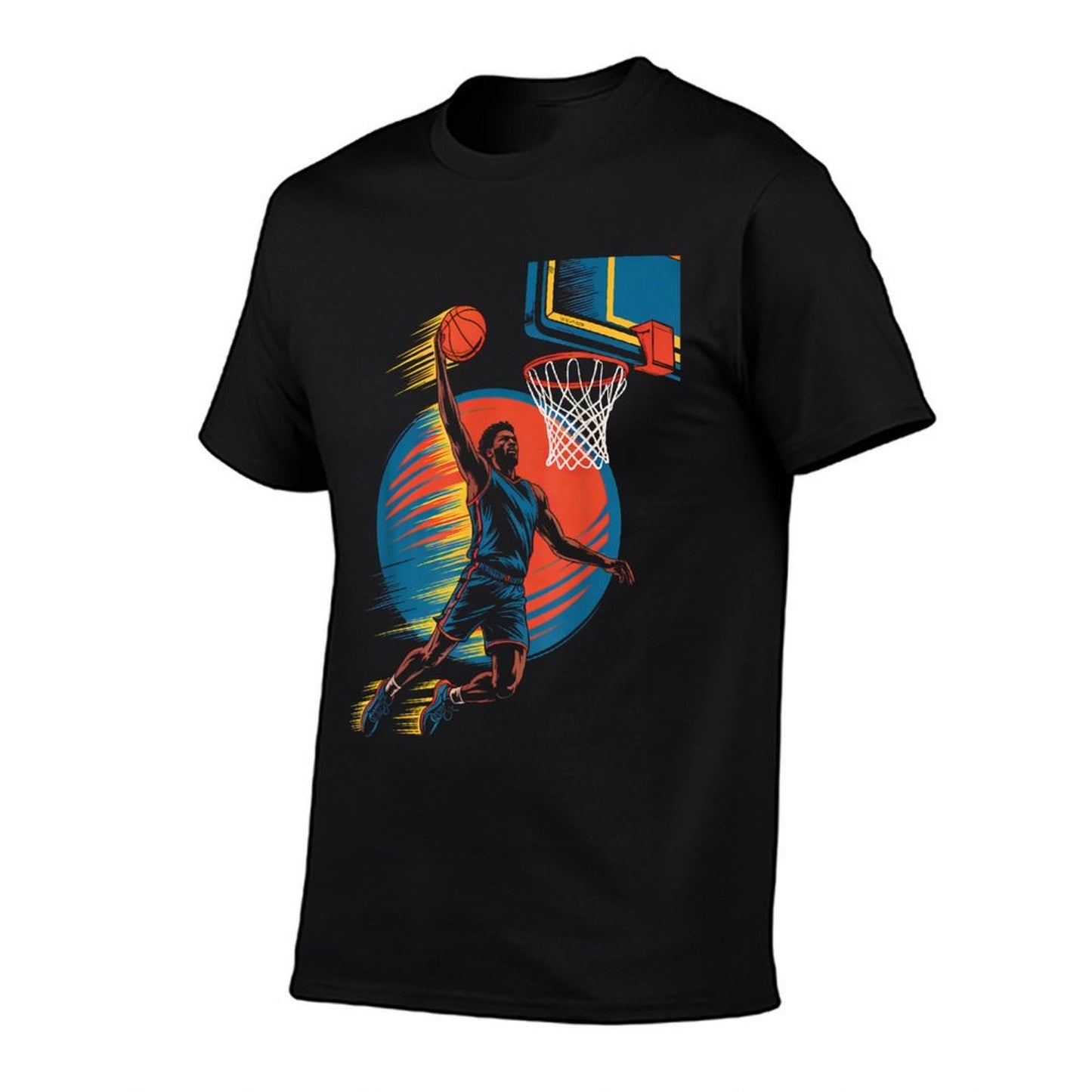 Vintage Basketball Player Birthday for Men Boys Basketball  Durable T-Shirt