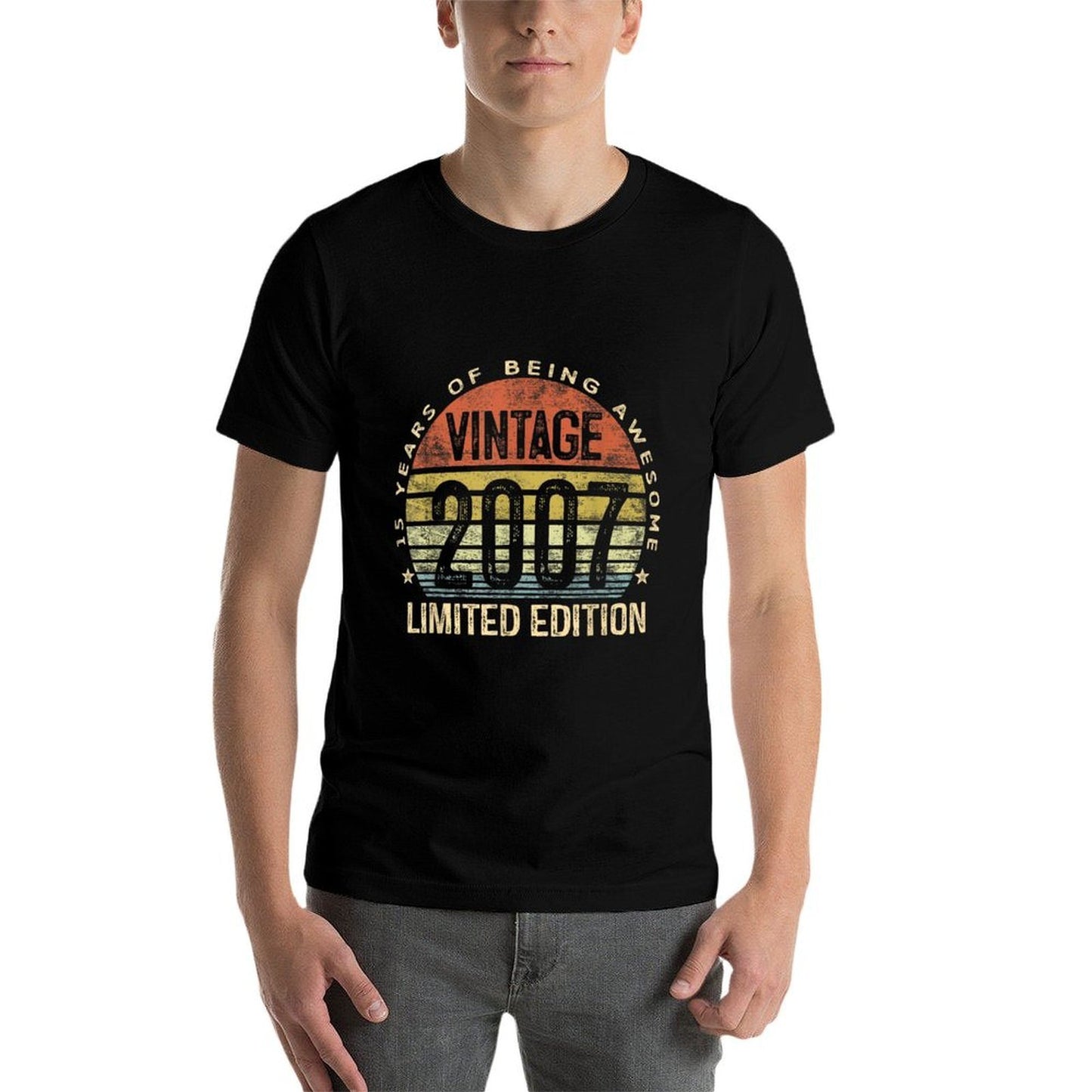 15 Year Old Gifts Vintage 2007 Limited Edition 15th Birthday Vintage-inspired T-Shirt