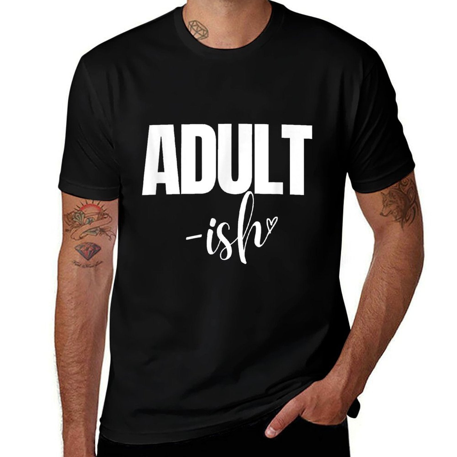 Adult-ish Funny Adulting Girls 18th Birthday  Easy-care T-Shirt
