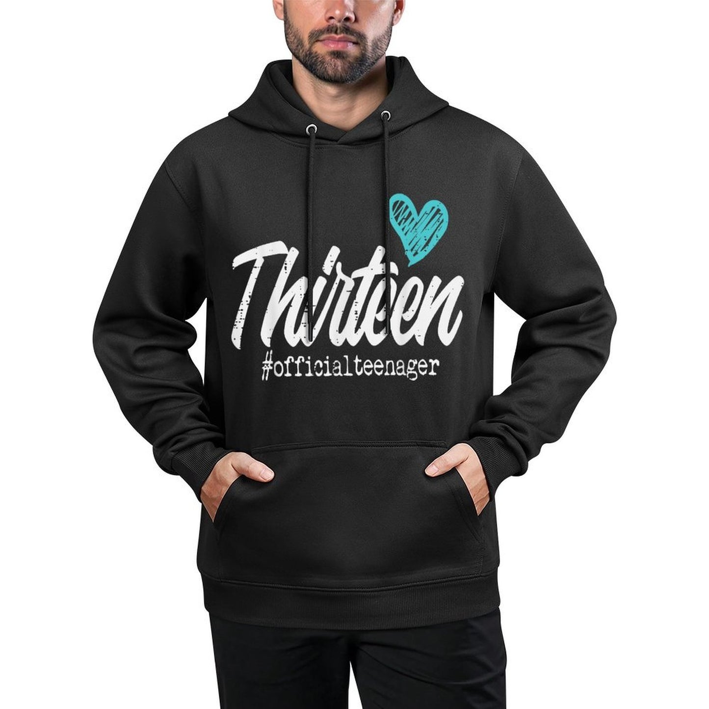 Thirteen Officialnager Cute 13th Birthday Gift Girln Colorfast Hoodie