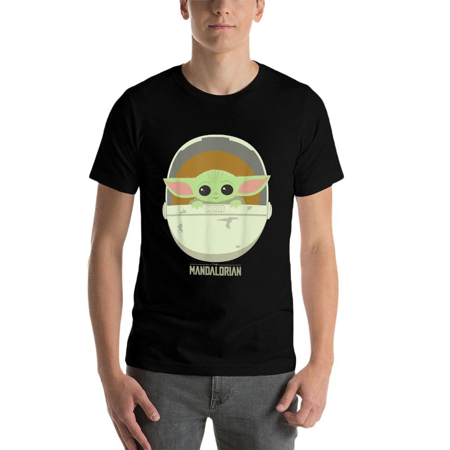 Star Wars The Mandalorian The Child Bassinet Portrait Easy-care T-Shirt