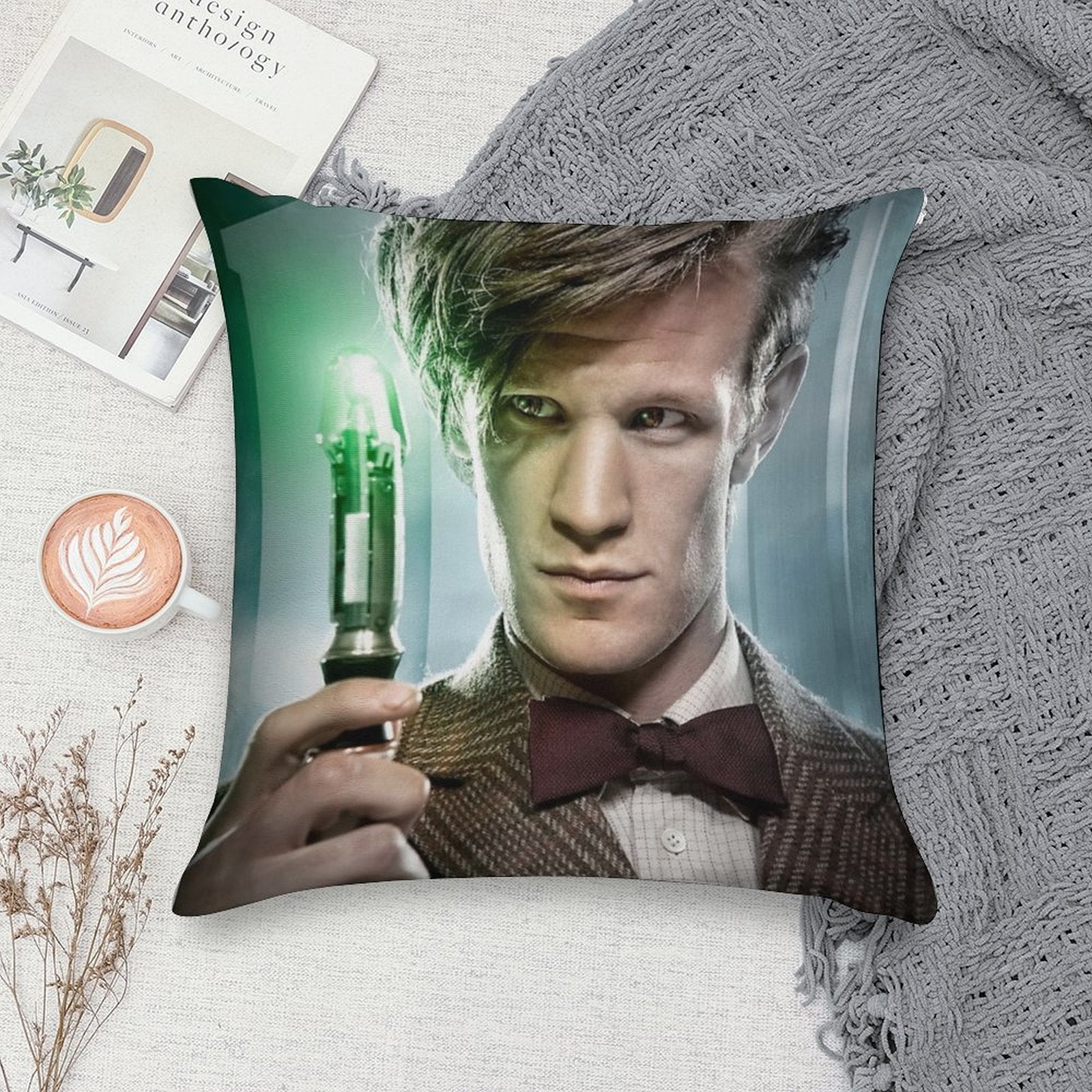 Matt Smith Soft Home Decor Throw Pillow