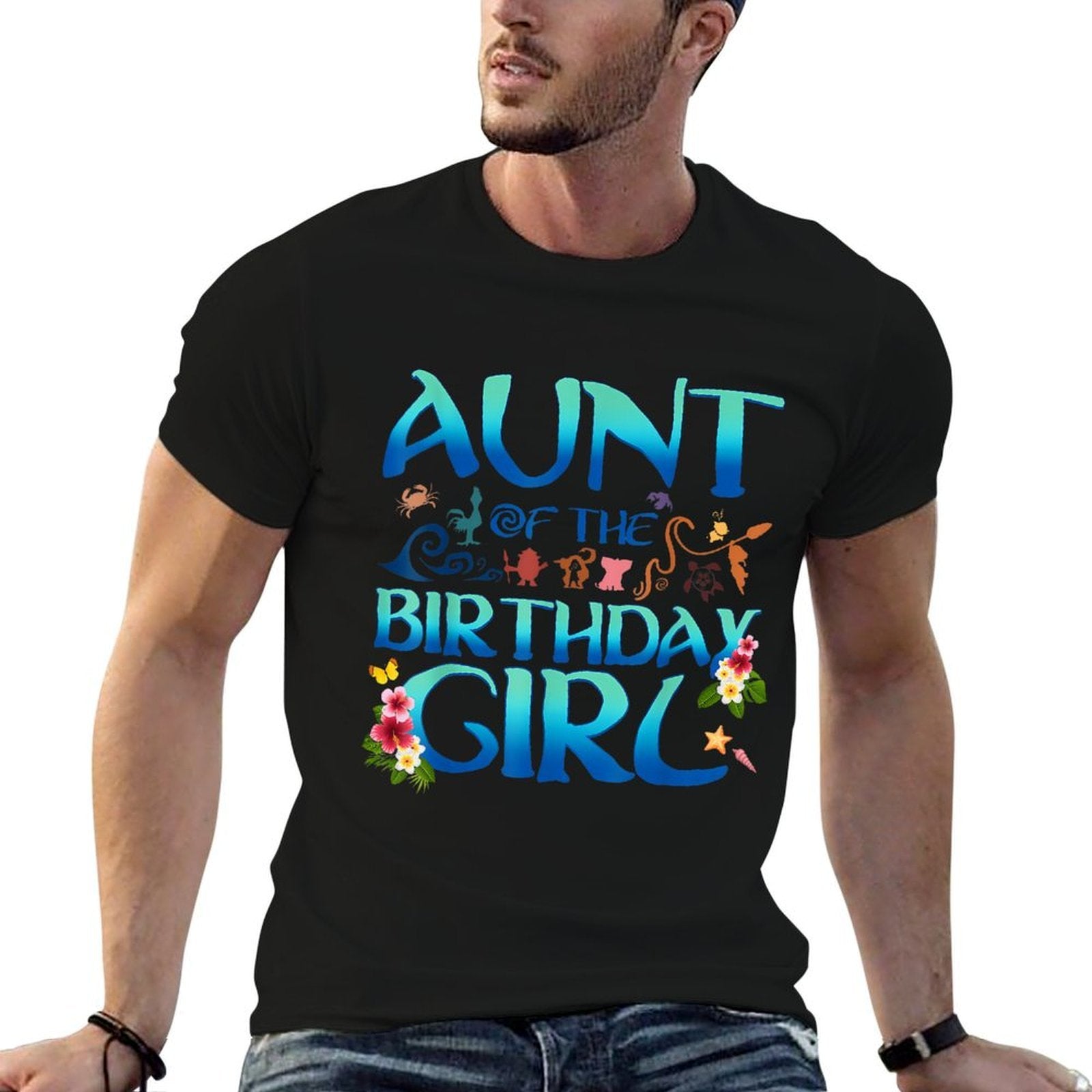 Aunt Of The Birthday Girl Matching Oceania Adventure Family  Versatile T-Shirt