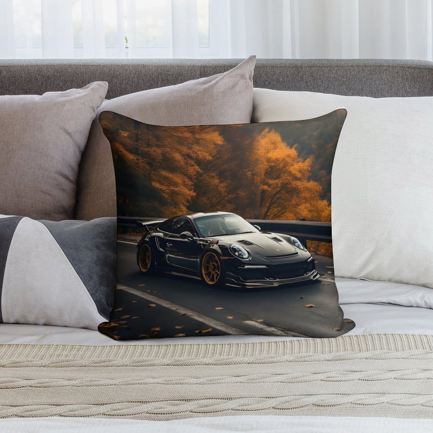 Porsche GT3 RS Soft Durable Construction Throw Pillow