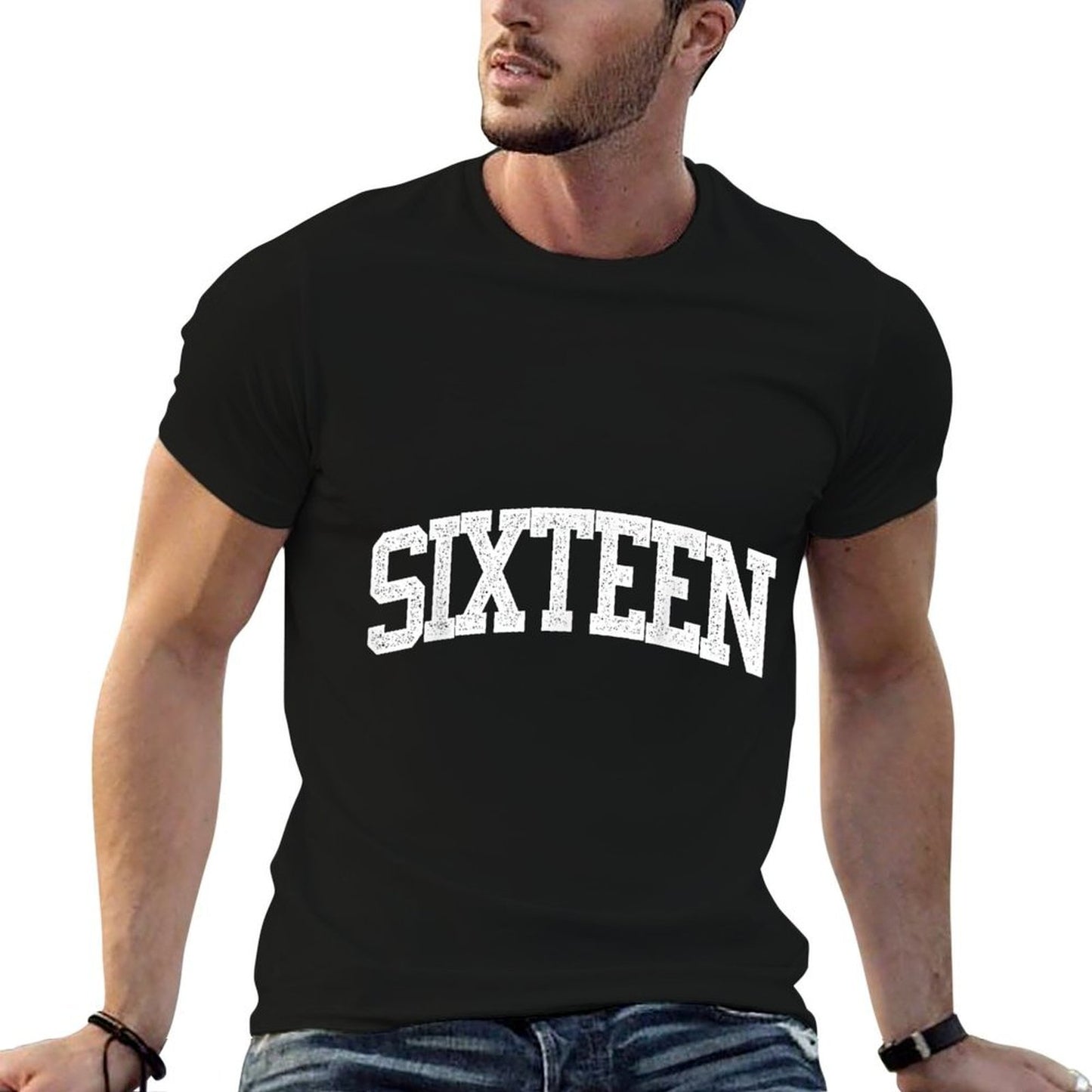 Sixteen Minimalist 16th Birthday Design 16-Year-Old  Soft T-Shirt