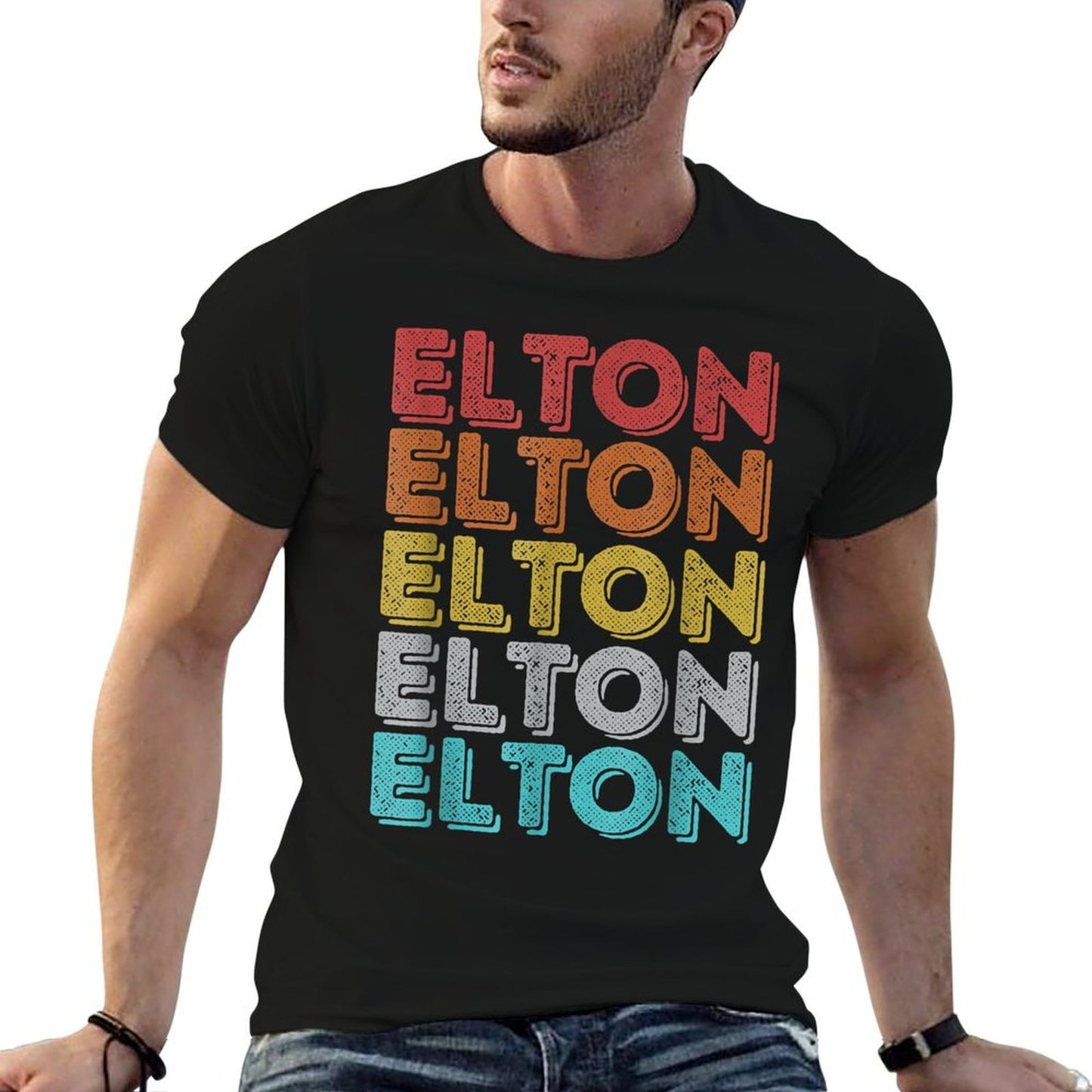Vintage Retro Elton Vintage-inspired T-Shirt