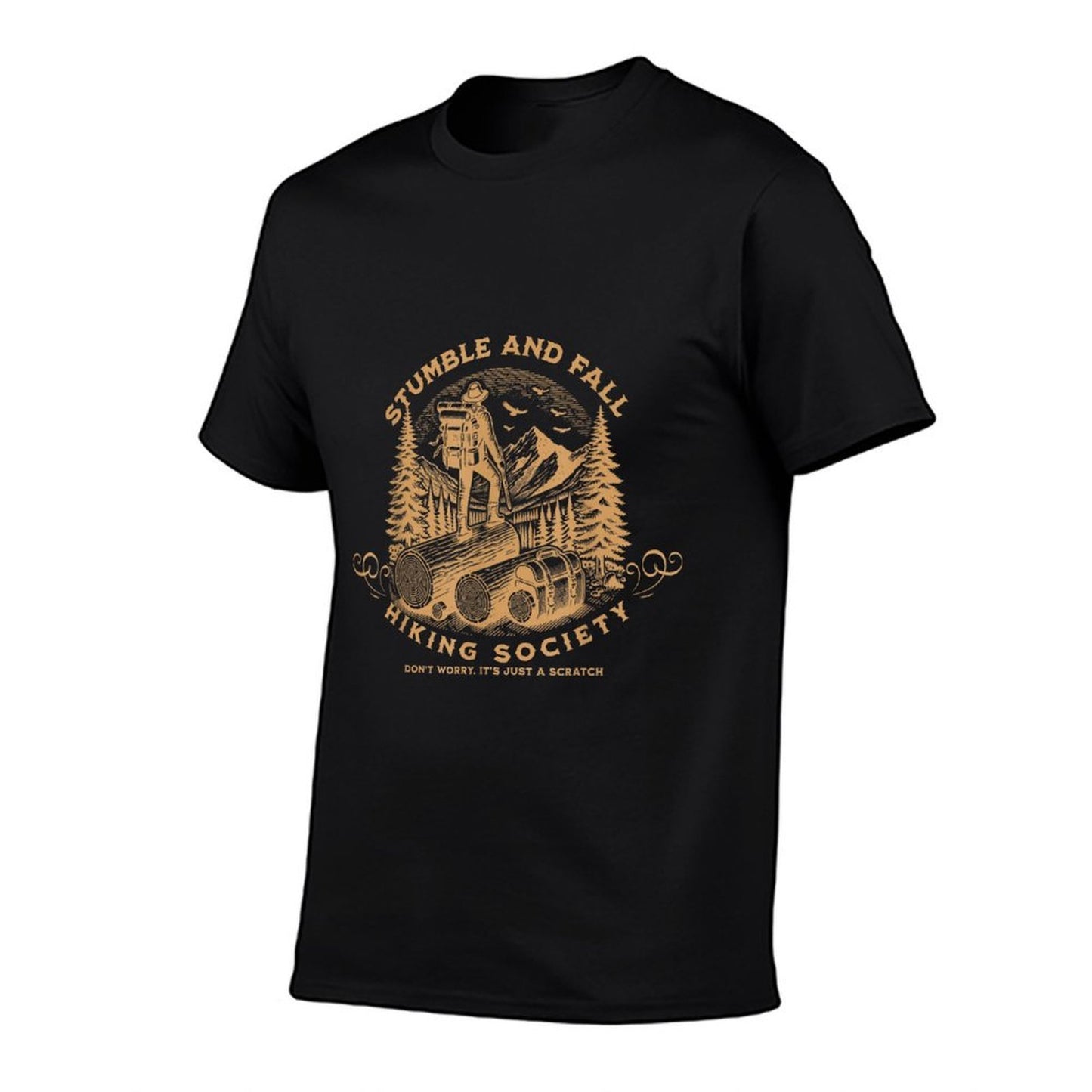 Stumble And Fall Hiking Society Dont Worry Cotton T-Shirt