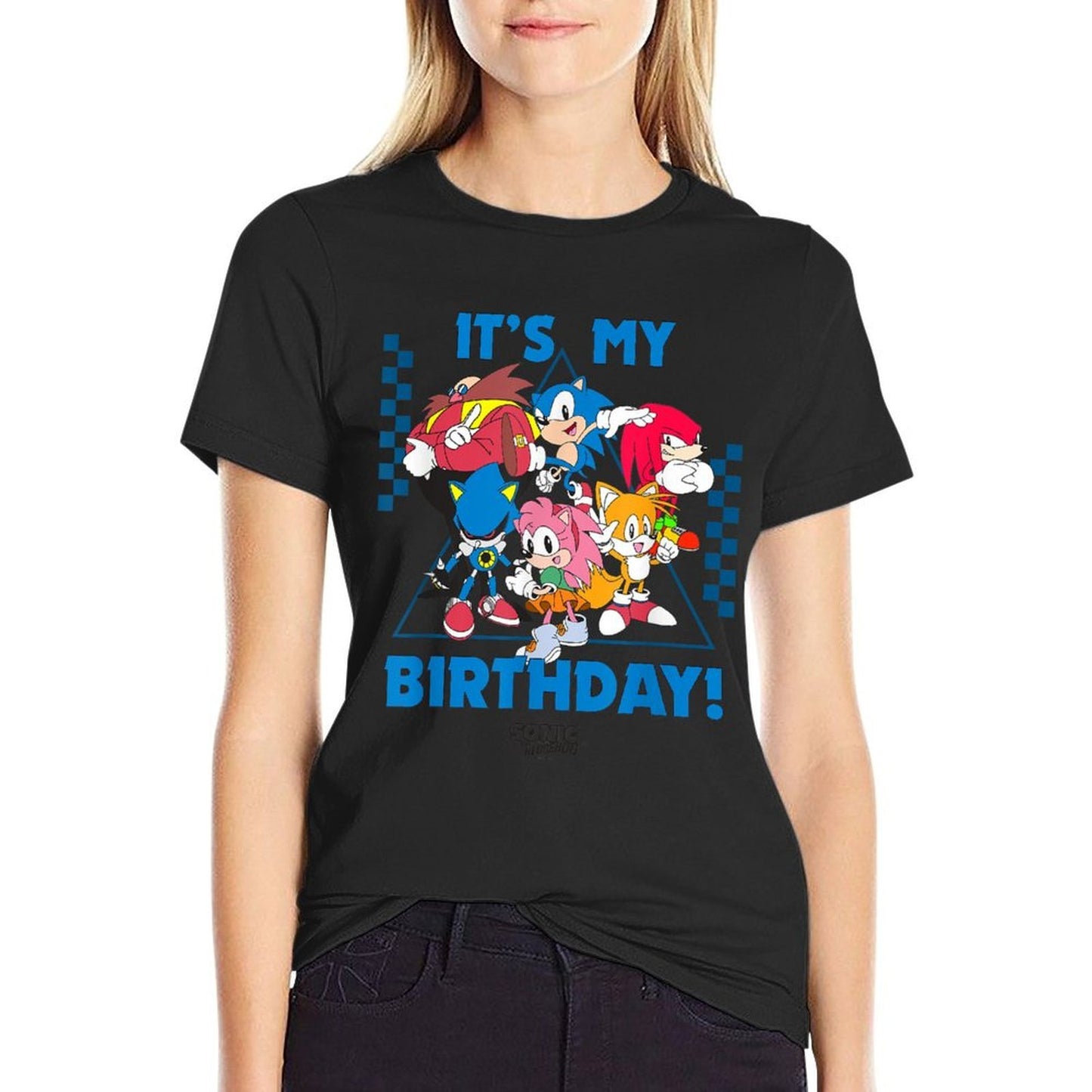 Sonic The Hedgehog Birthday Its My B-Day Group Shot Moisture-wicking T-Shirt