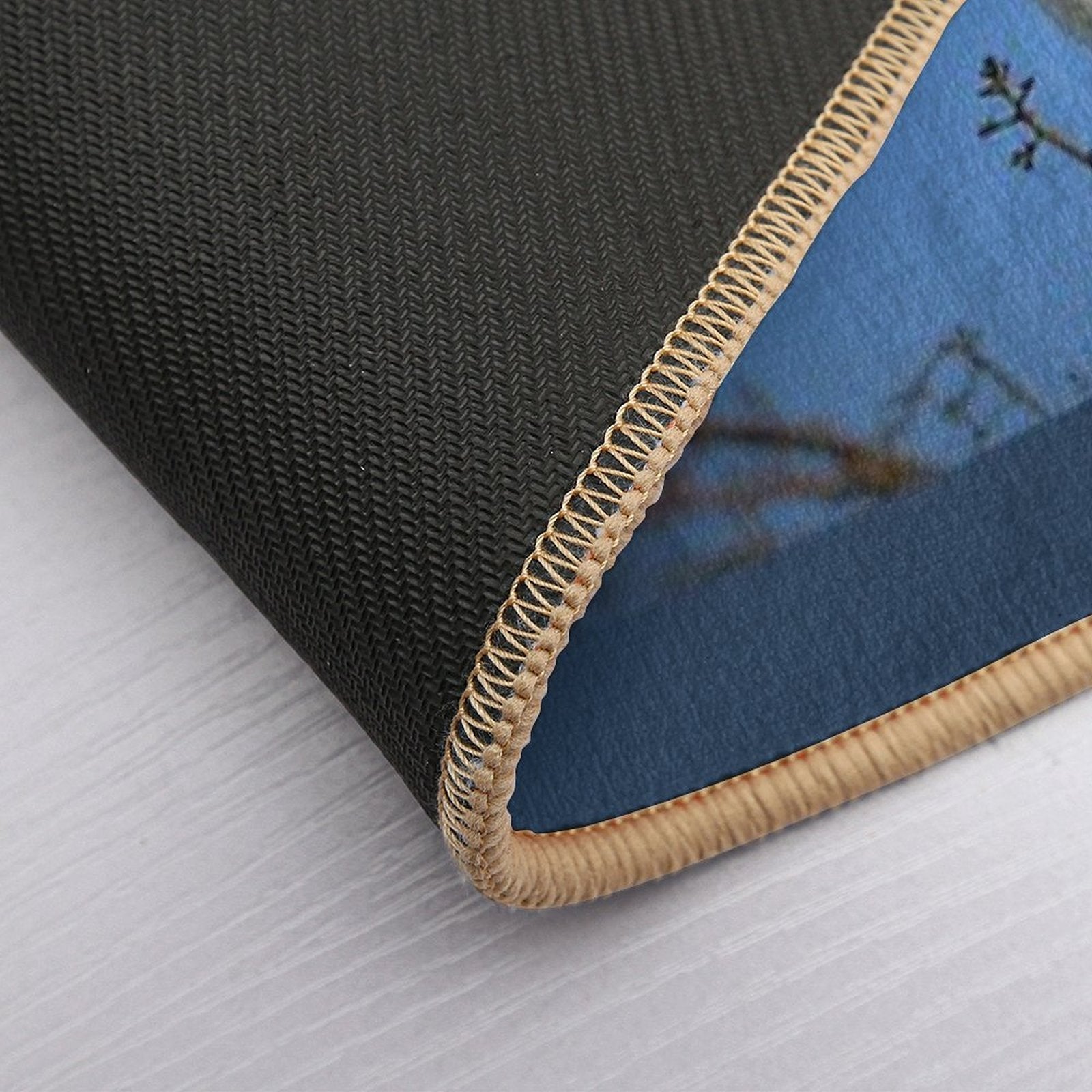 Cattle Egret Stands Gracefully in Field  Toxin-Free Bath Mat