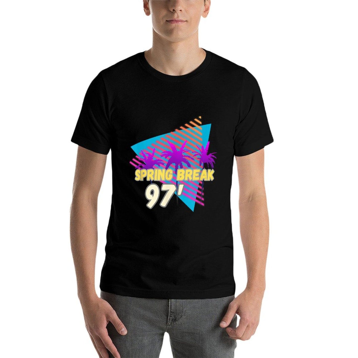 Spring Break 97 90s Beach Party Wear Polyester Blend T-Shirt