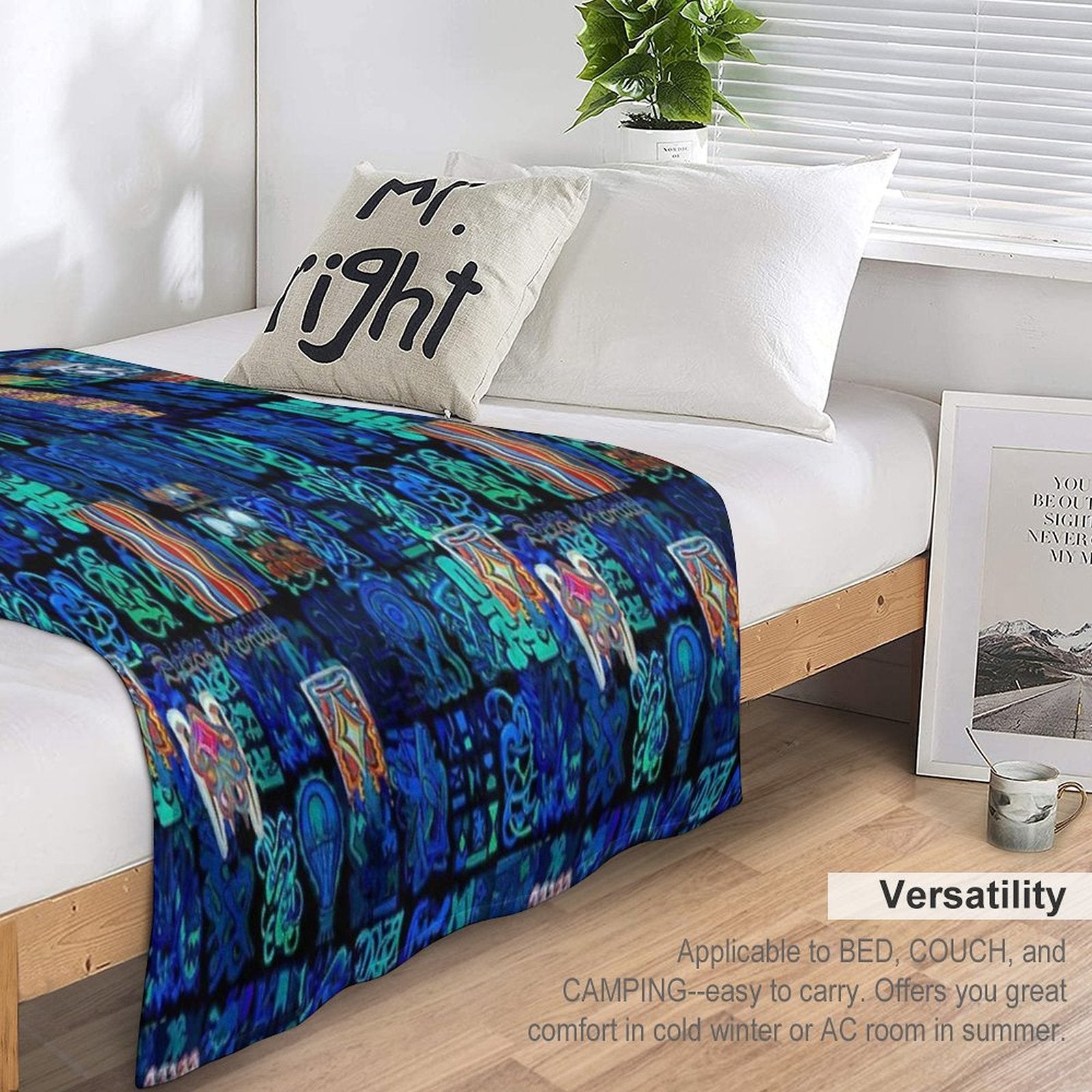 Pop Abstract Machine-washable Throw Blanket