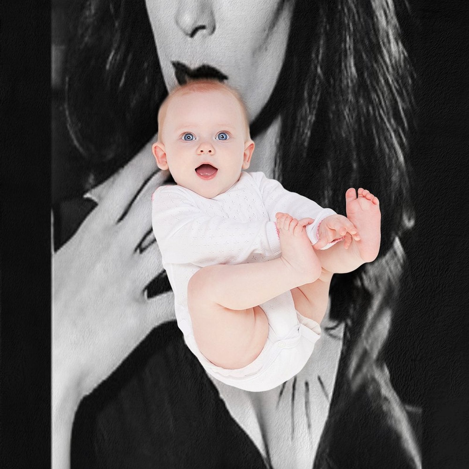 Vampira Machine-washable Throw Blanket